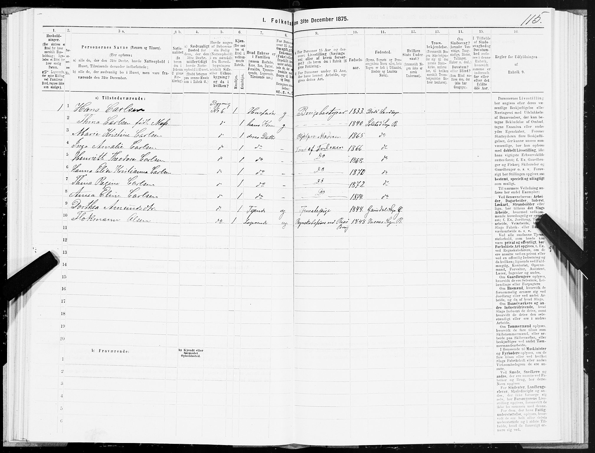 SAT, 1875 census for 1811P Bindal, 1875, p. 2115