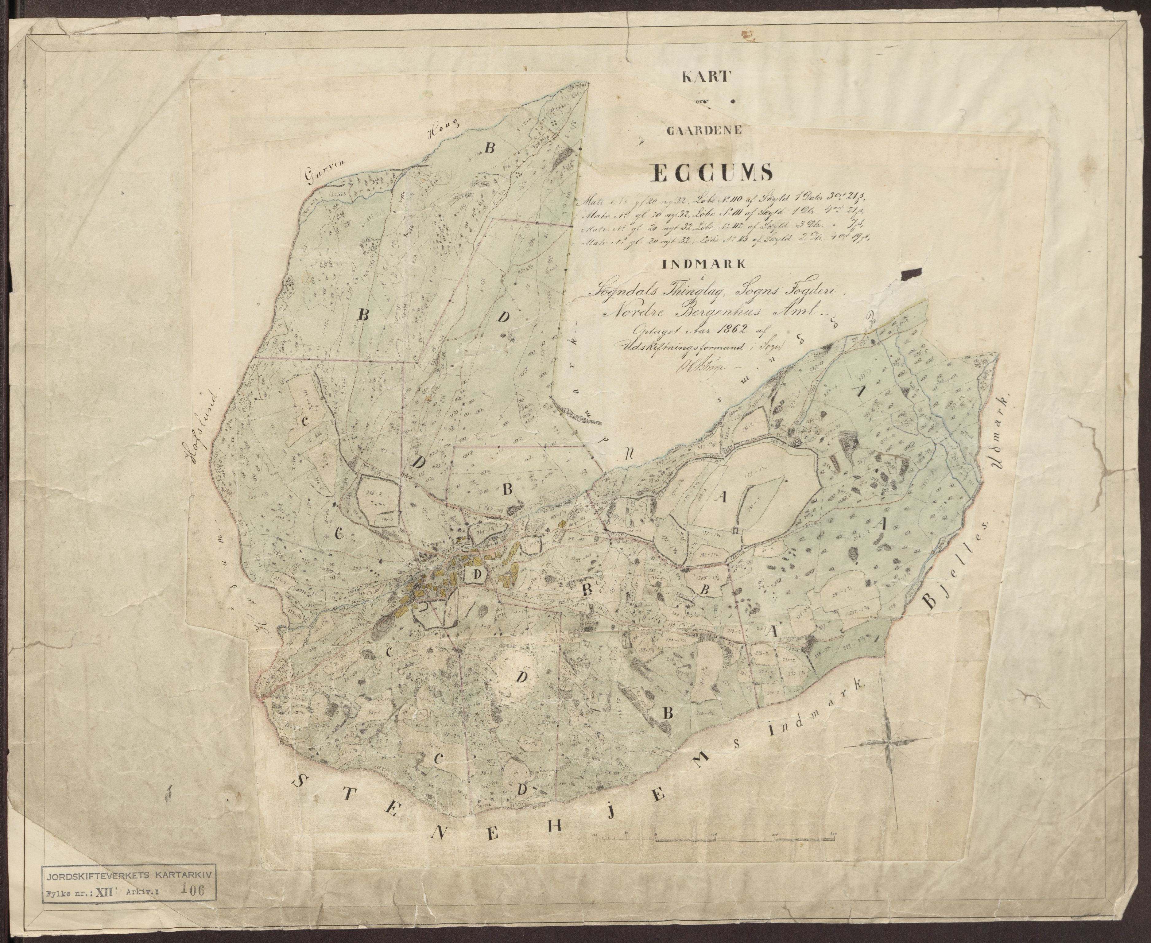 Jordskifteverkets kartarkiv, AV/RA-S-3929/T, 1859-1988, p. 191