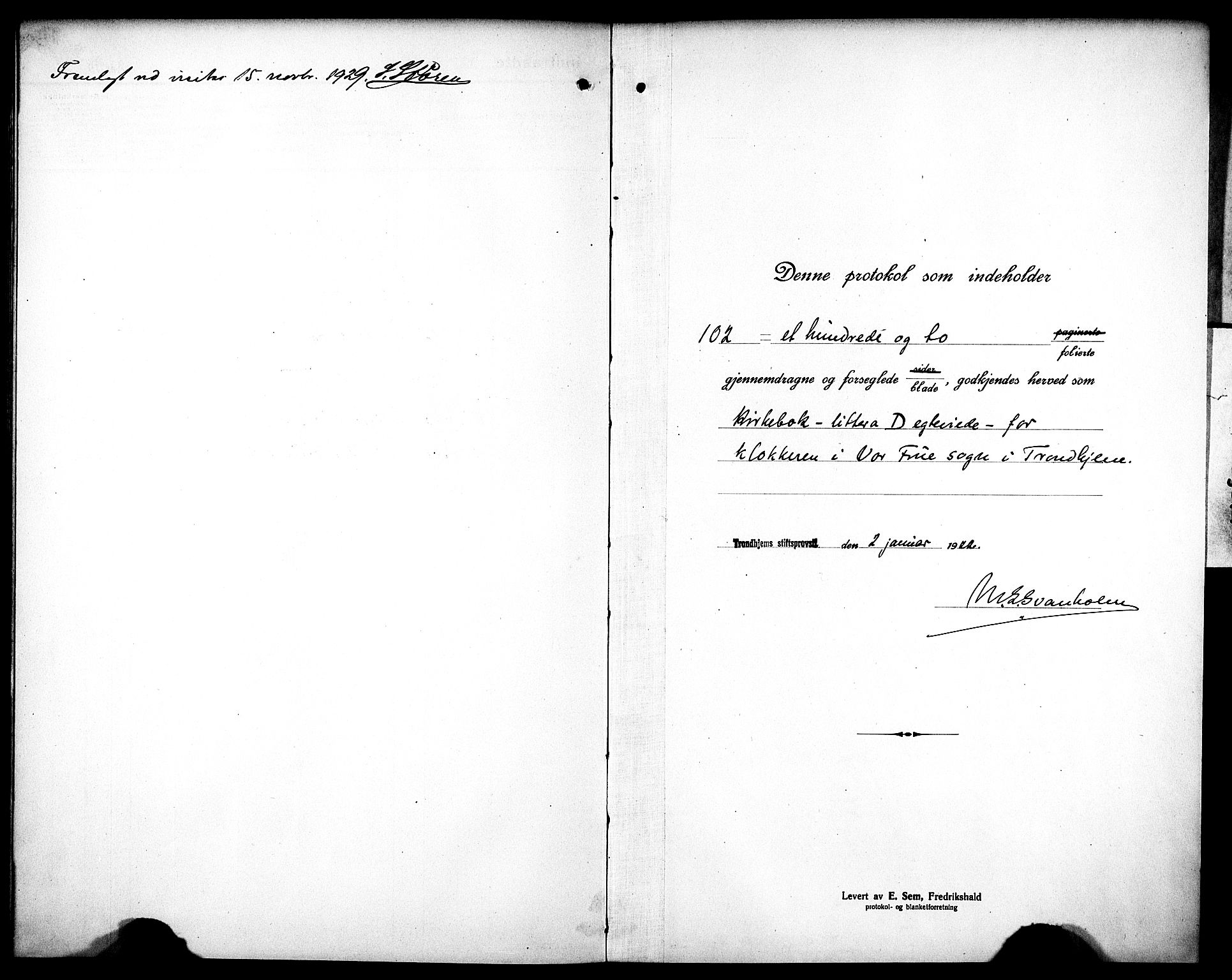 Ministerialprotokoller, klokkerbøker og fødselsregistre - Sør-Trøndelag, SAT/A-1456/602/L0149: Parish register (copy) no. 602C17, 1919-1932