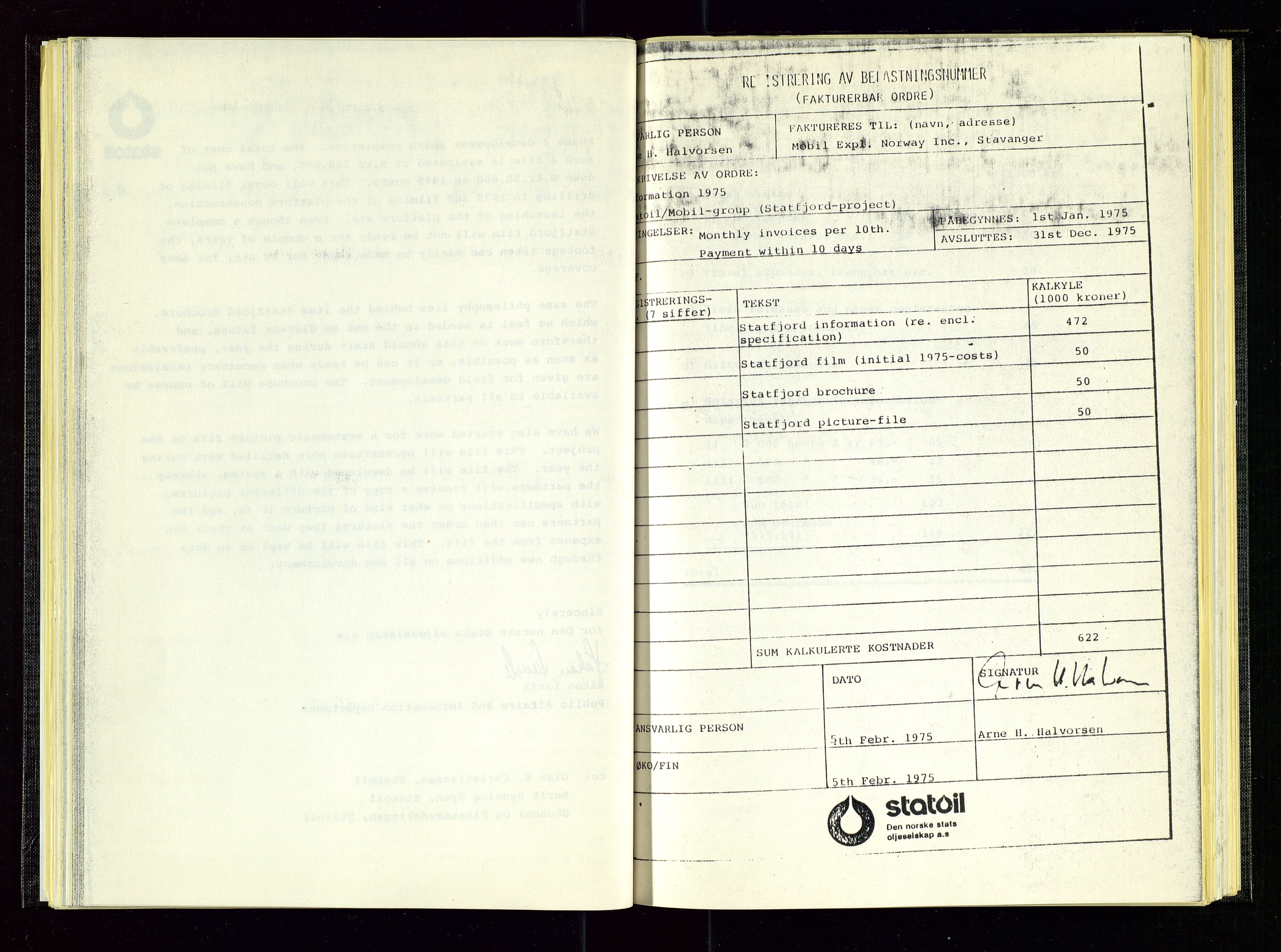 Oljedirektoratet, AV/SAST-A-101366/Aa/L0004: Referatprotokoller, 1975