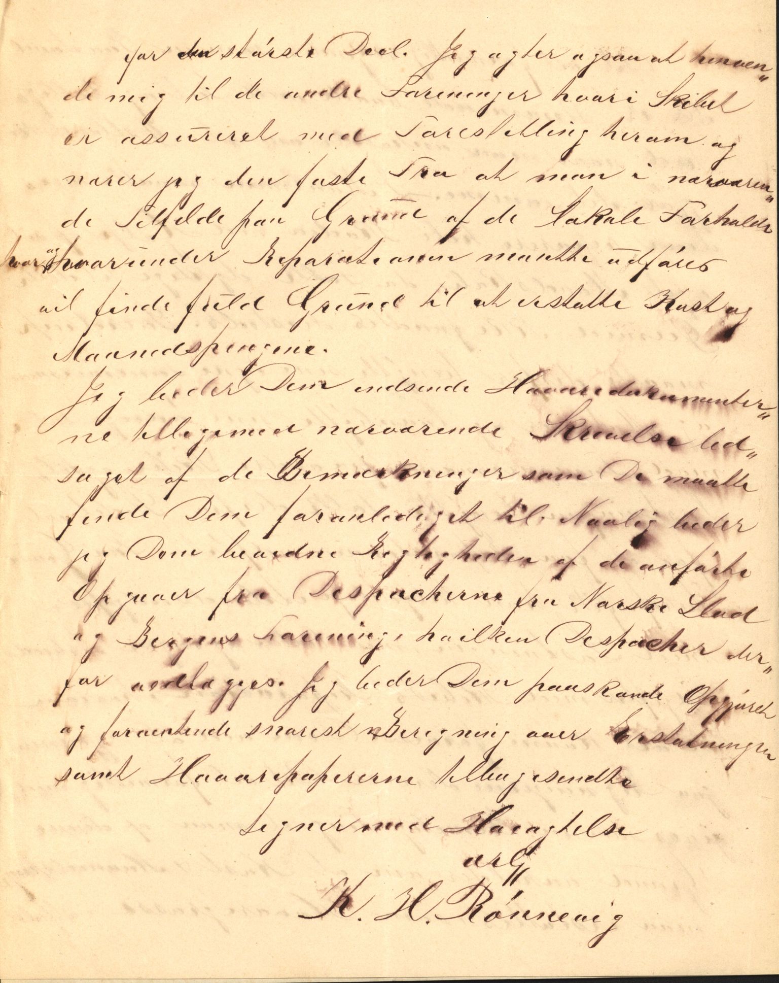 Pa 63 - Østlandske skibsassuranceforening, VEMU/A-1079/G/Ga/L0008/0023: Havaridokumenter / Vikar, 1876