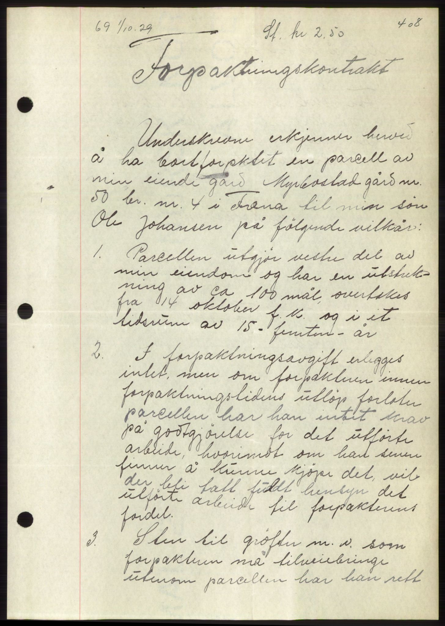 Romsdal sorenskriveri, AV/SAT-A-4149/1/2/2C/L0056: Mortgage book no. 50, 1929-1929, Deed date: 01.10.1929