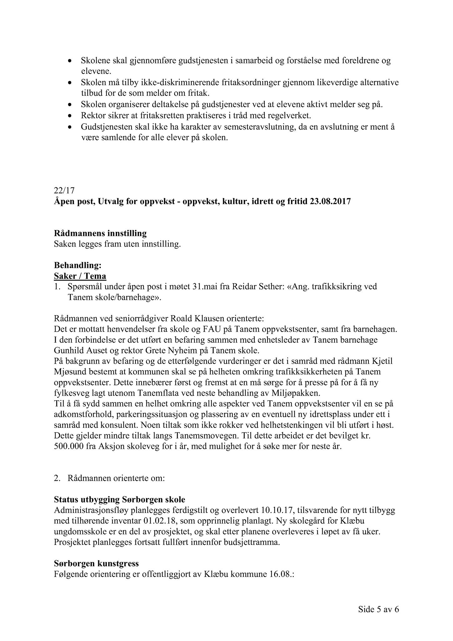 Klæbu Kommune, TRKO/KK/04-UO/L008: Utvalg for oppvekst - Møtedokumenter, 2017, p. 307