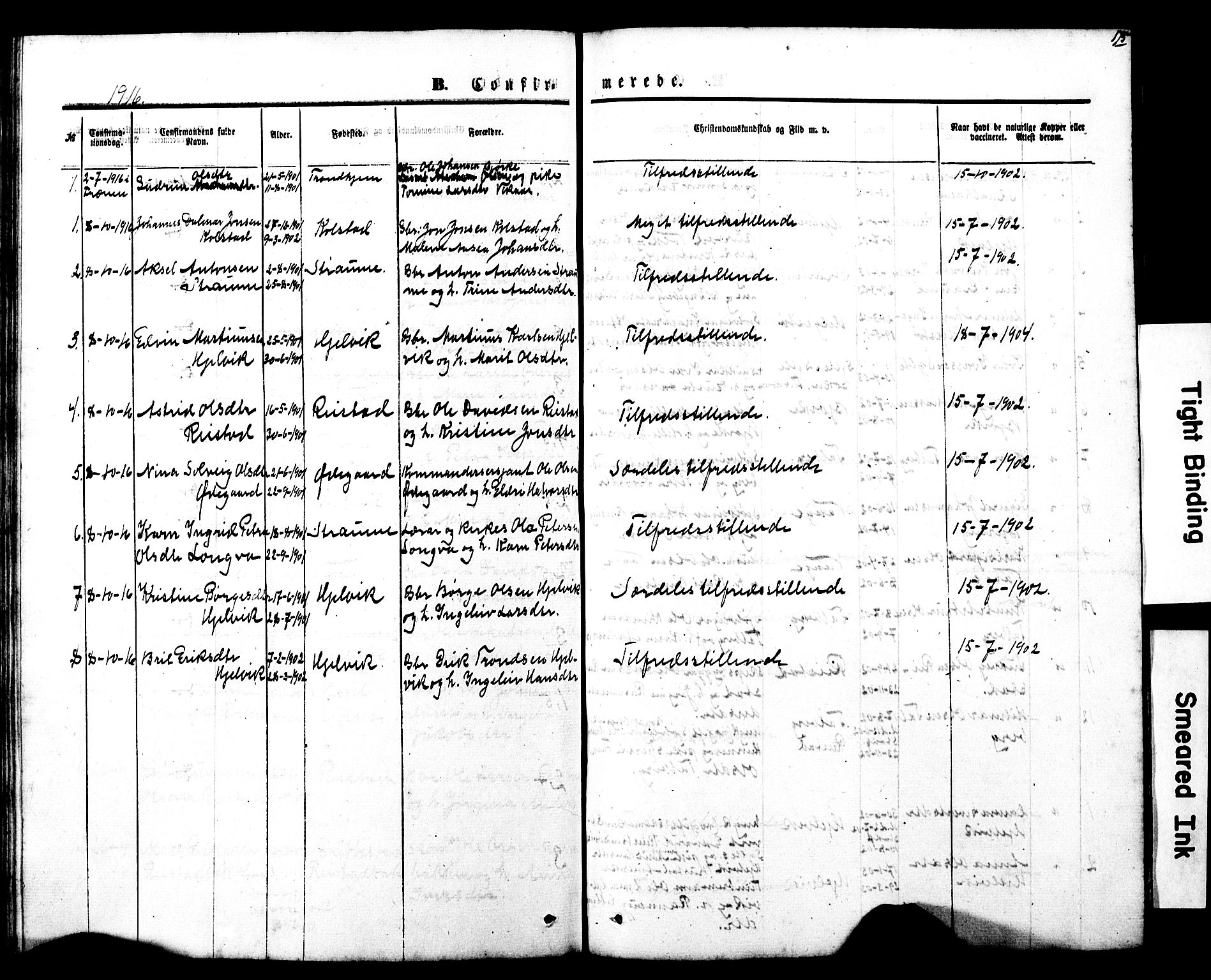 Ministerialprotokoller, klokkerbøker og fødselsregistre - Møre og Romsdal, SAT/A-1454/550/L0618: Parish register (copy) no. 550C01, 1870-1927, p. 175