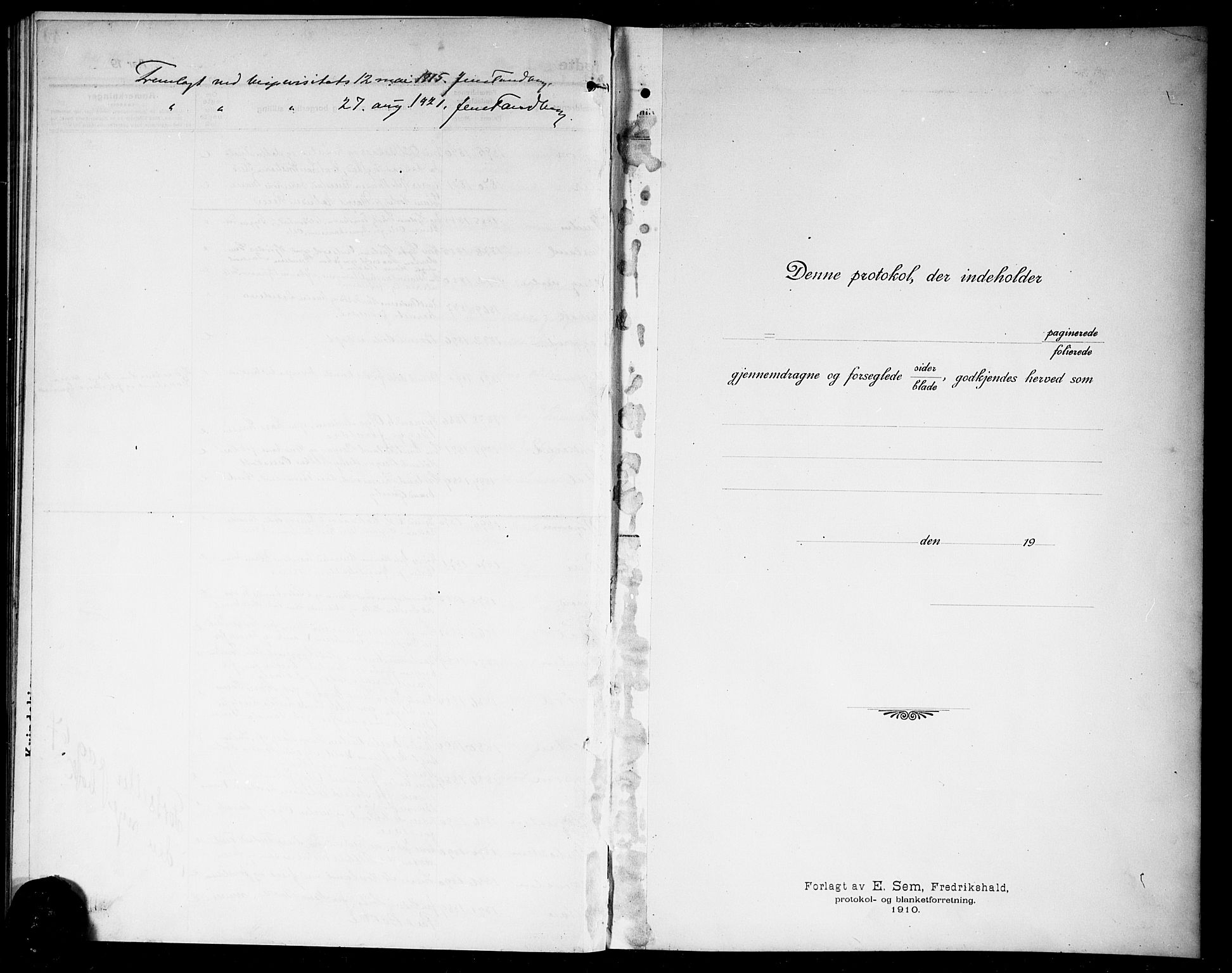 Borre kirkebøker, SAKO/A-338/G/Ga/L0006: Parish register (copy) no. I 6, 1911-1919