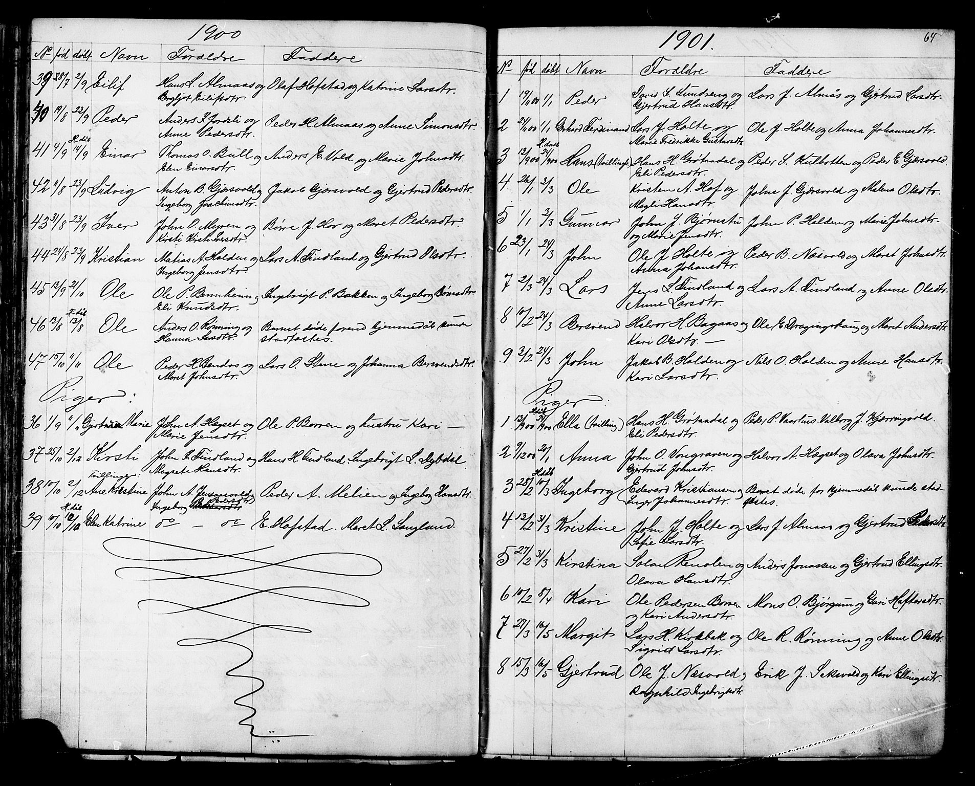 Ministerialprotokoller, klokkerbøker og fødselsregistre - Sør-Trøndelag, SAT/A-1456/686/L0985: Parish register (copy) no. 686C01, 1871-1933, p. 64
