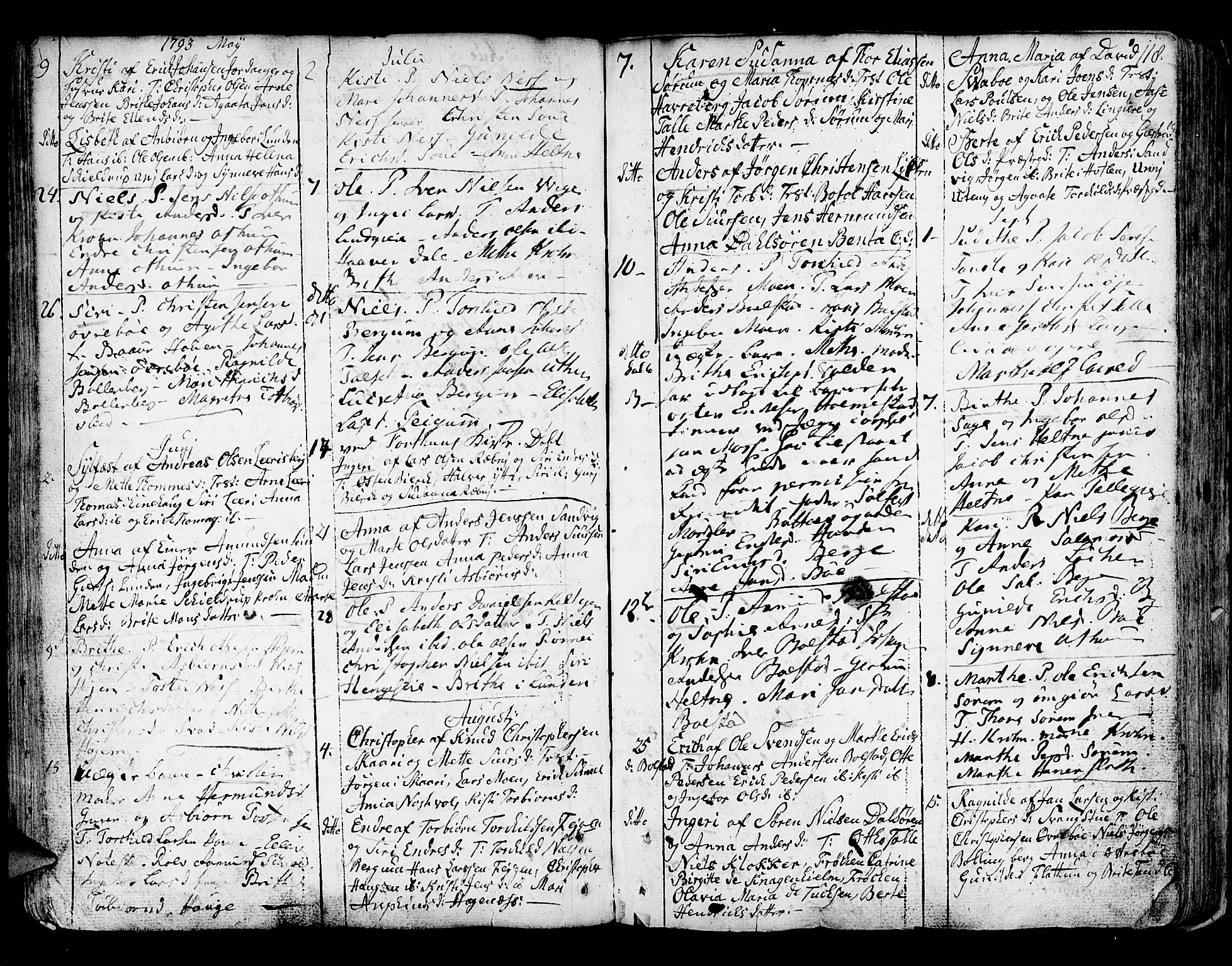 Luster sokneprestembete, SAB/A-81101/H/Haa/Haaa/L0001: Parish register (official) no. A 1, 1731-1803, p. 119
