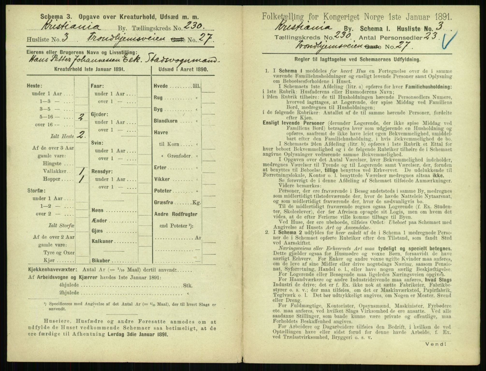 RA, 1891 census for 0301 Kristiania, 1891, p. 142118