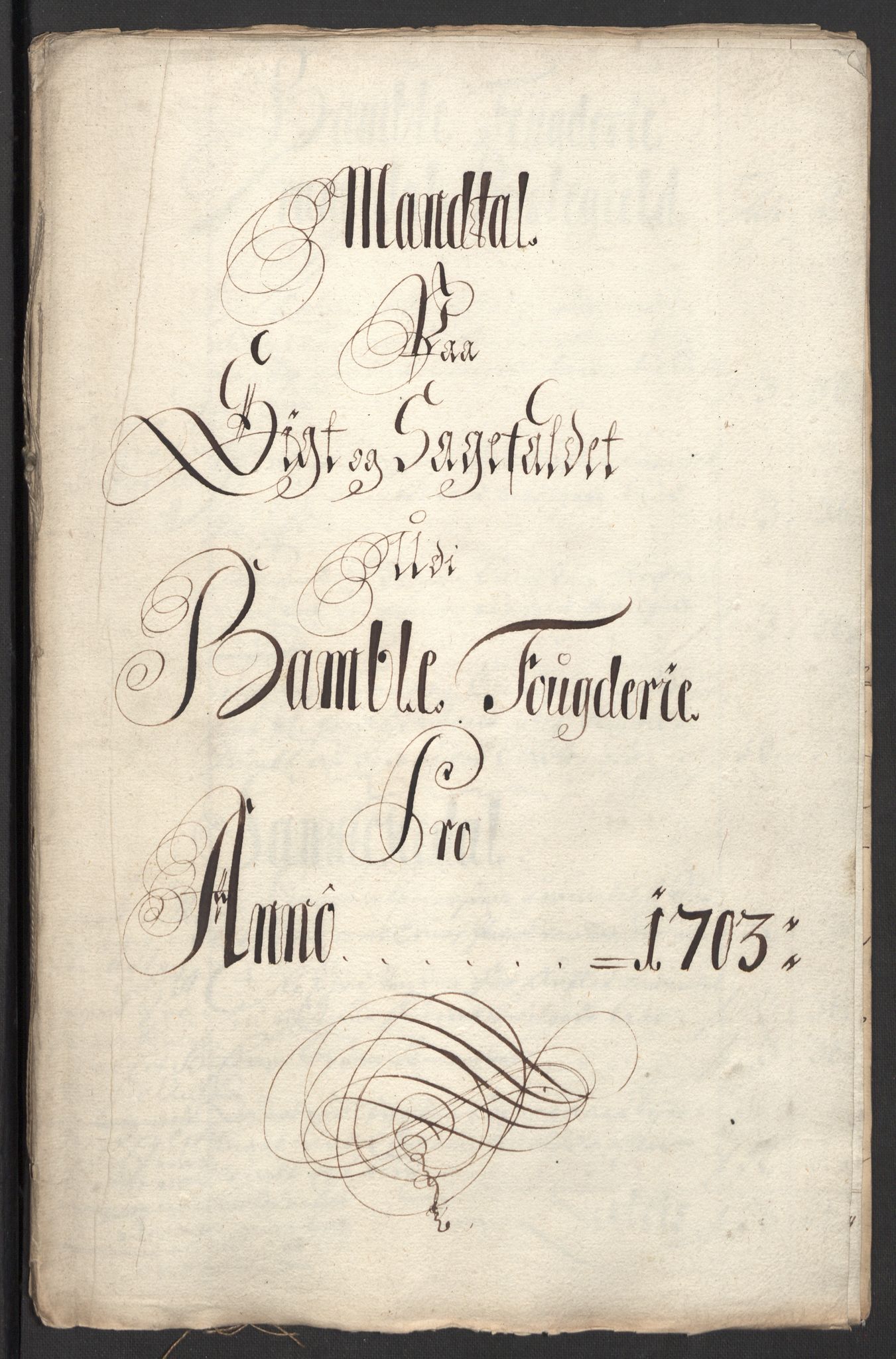 Rentekammeret inntil 1814, Reviderte regnskaper, Fogderegnskap, RA/EA-4092/R36/L2109: Fogderegnskap Øvre og Nedre Telemark og Bamble, 1703, p. 52