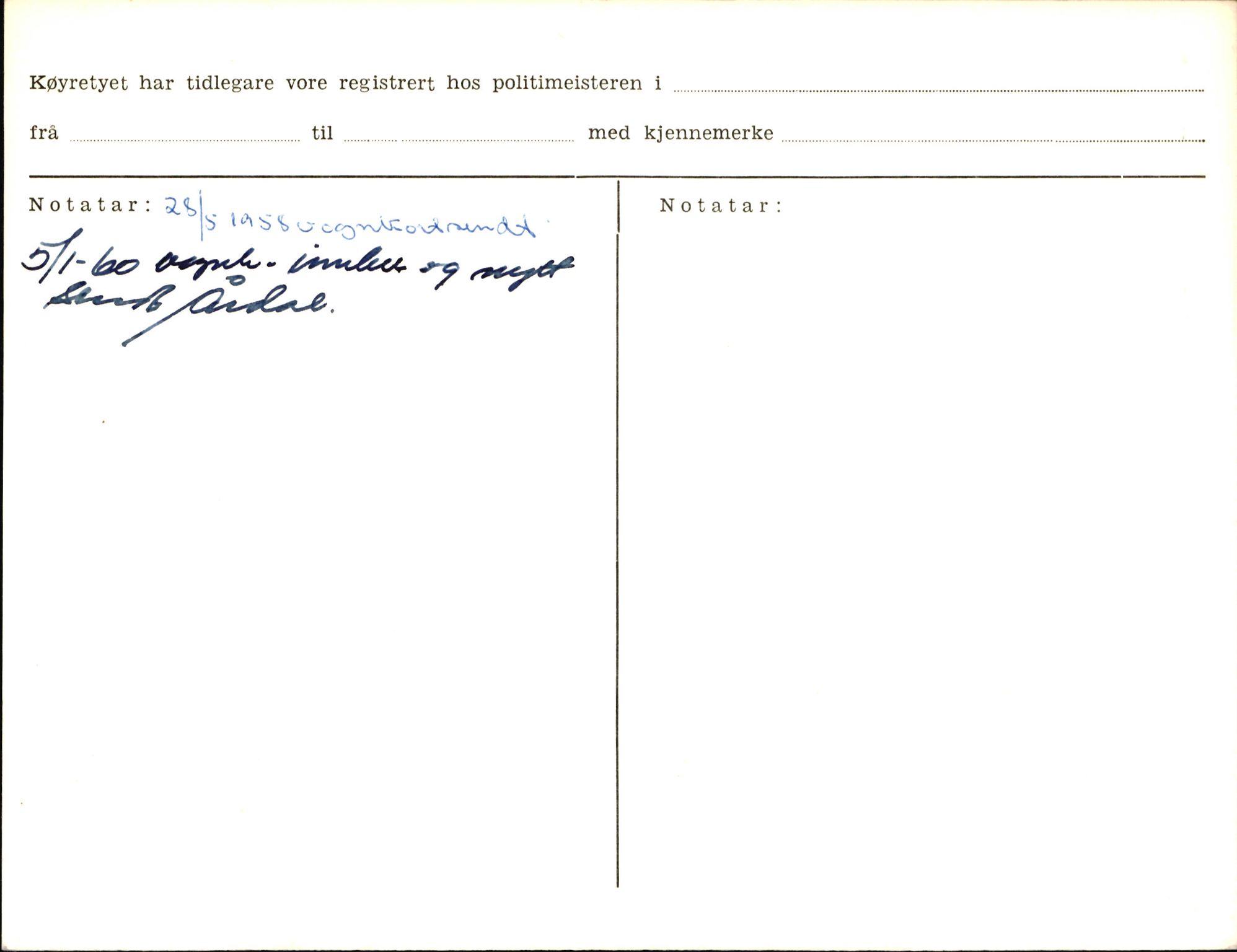 Statens vegvesen, Sogn og Fjordane vegkontor, AV/SAB-A-5301/4/F/L0006: Registerkort utmeldte Fjordane S8300-9500, 1930-1961, p. 29