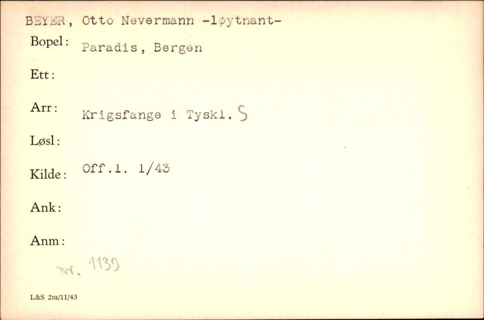 Forsvaret, Forsvarets krigshistoriske avdeling, AV/RA-RAFA-2017/Y/Yf/L0200: II-C-11-2102  -  Norske krigsfanger i Tyskland, 1940-1945, p. 95