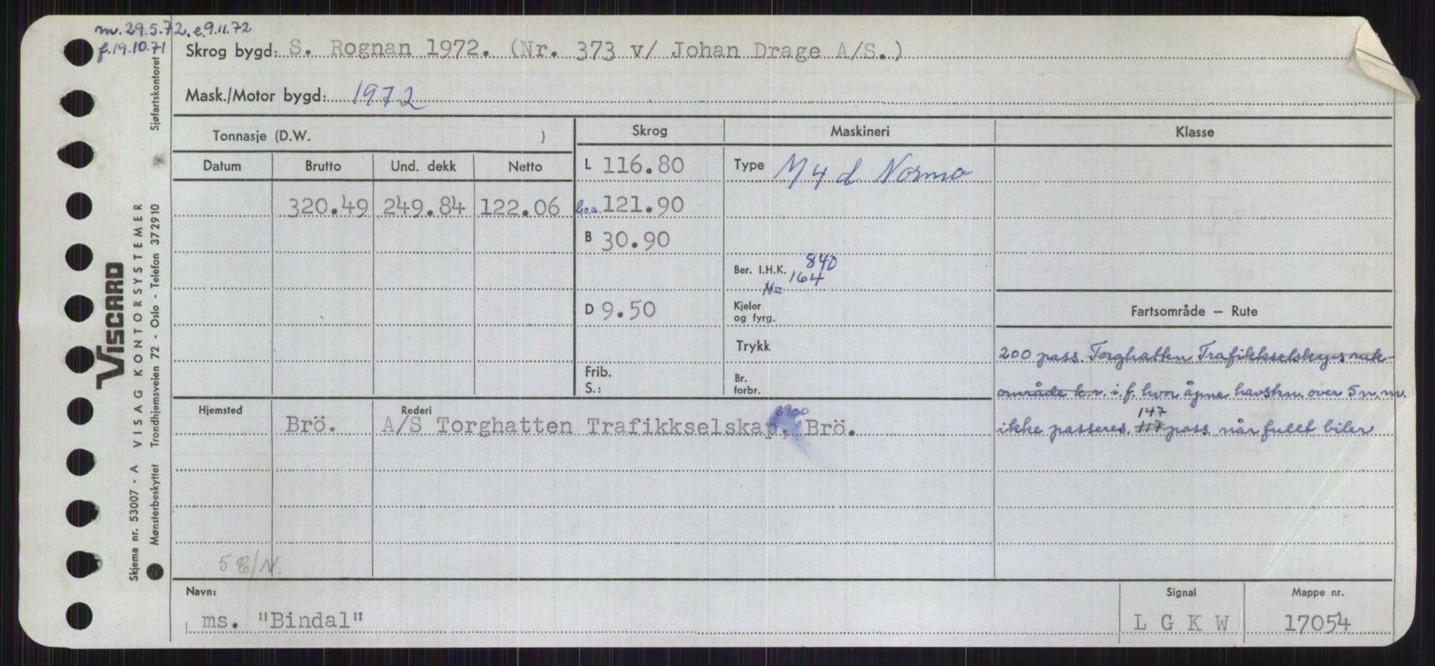 Sjøfartsdirektoratet med forløpere, Skipsmålingen, RA/S-1627/H/Ha/L0001/0001: Fartøy, A-Eig / Fartøy A-Bjøn, p. 913