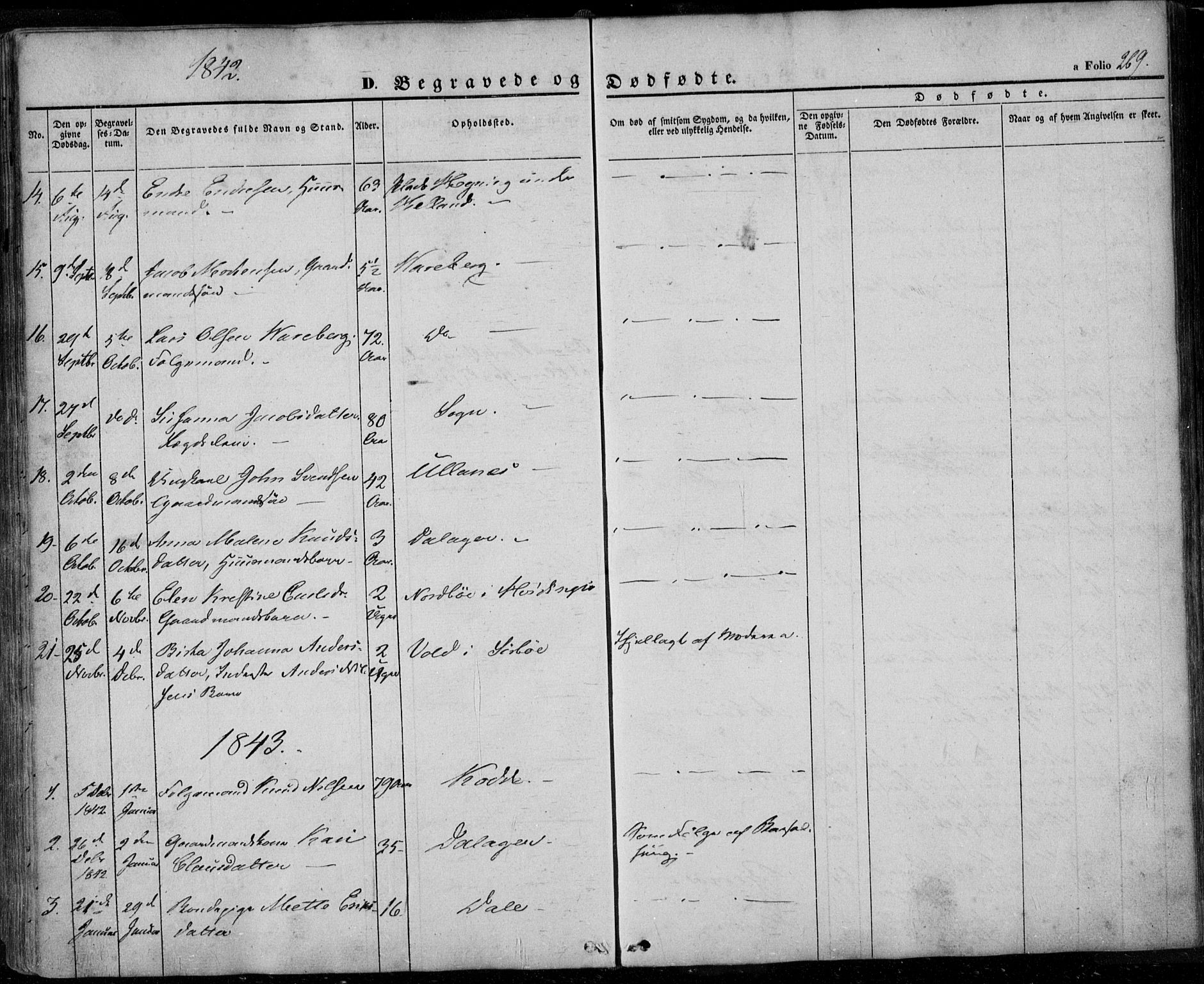 Rennesøy sokneprestkontor, SAST/A -101827/H/Ha/Haa/L0005: Parish register (official) no. A 5, 1838-1859, p. 269