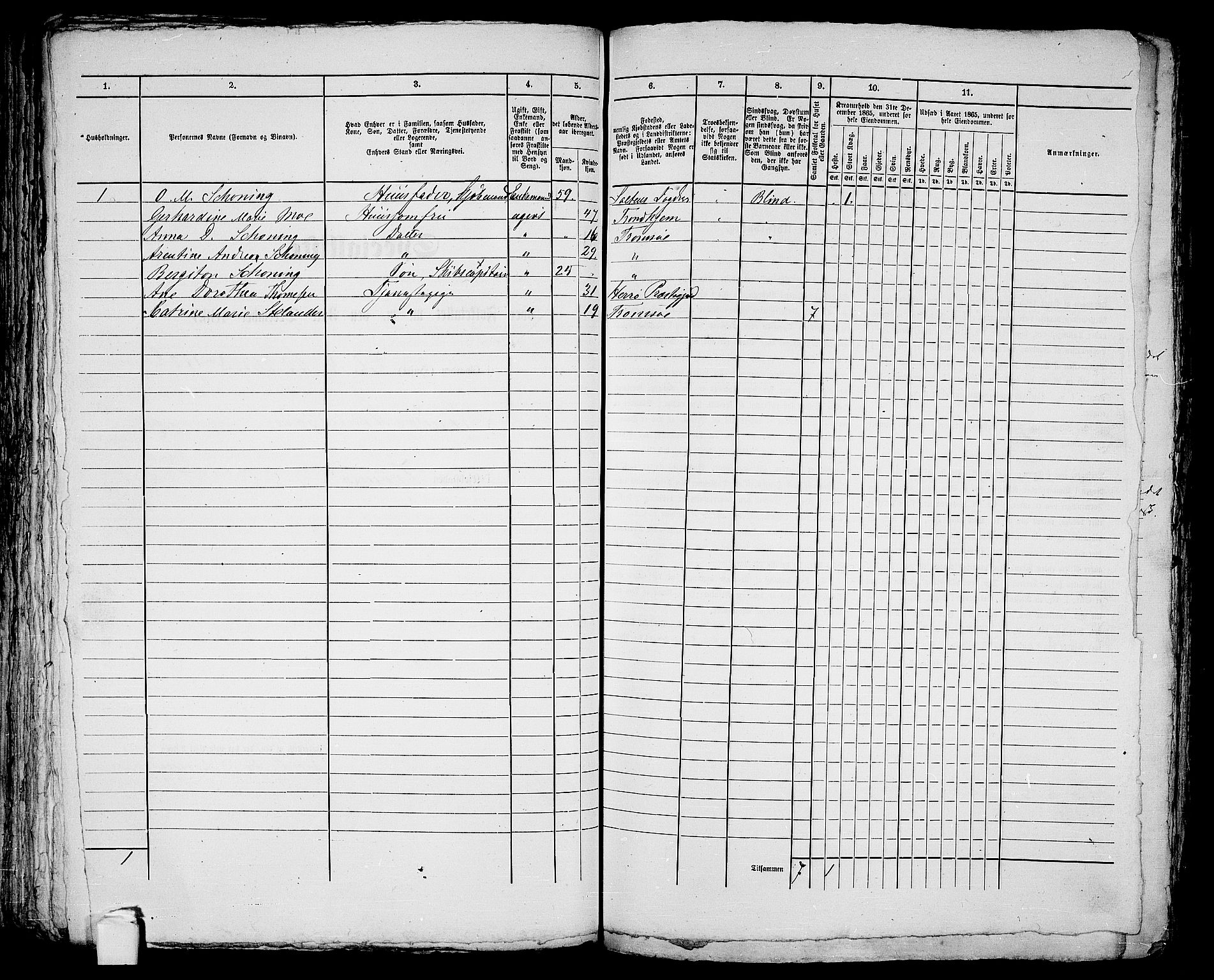 RA, 1865 census for Tromsø, 1865, p. 128