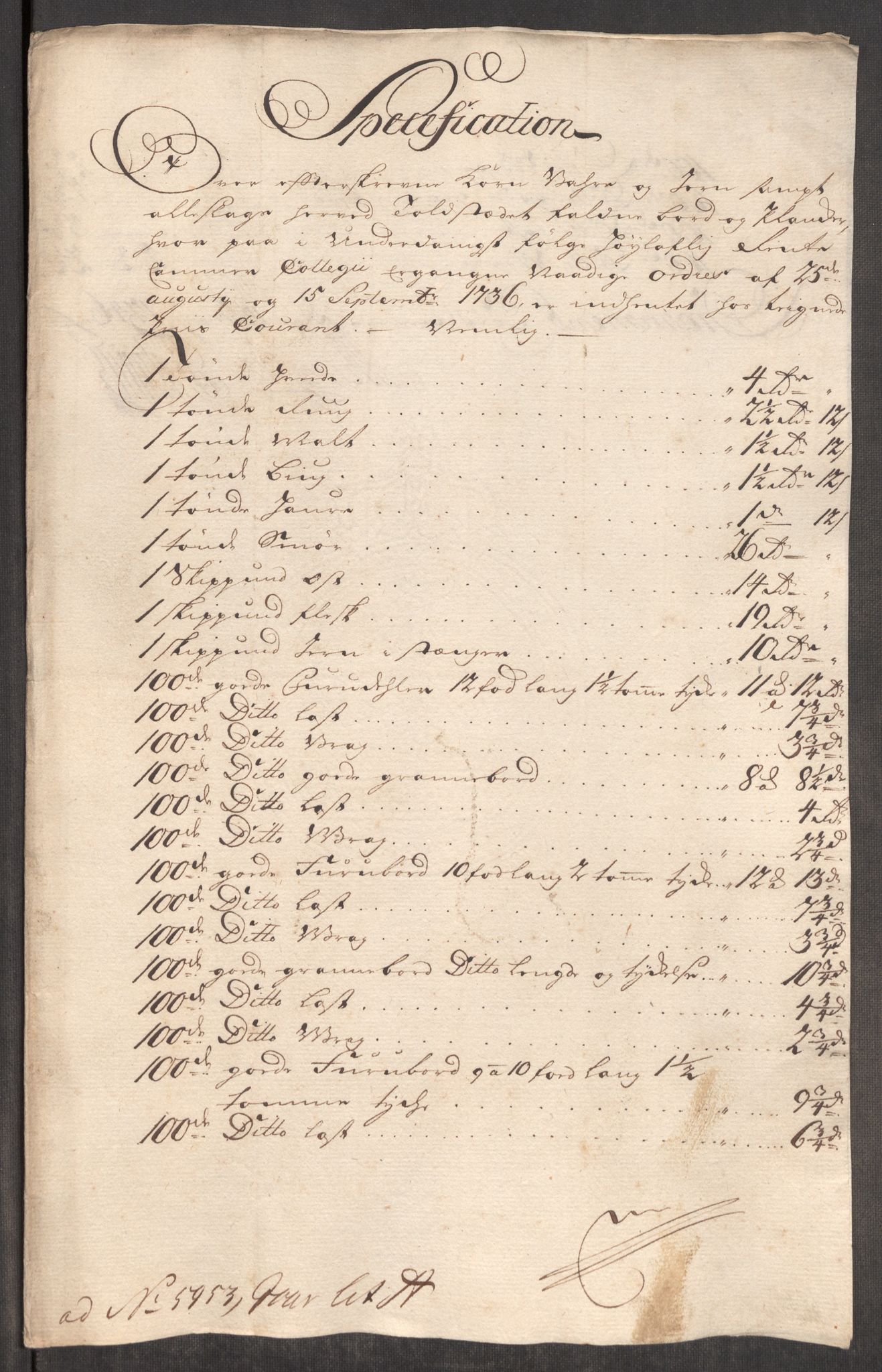 Rentekammeret inntil 1814, Realistisk ordnet avdeling, AV/RA-EA-4070/Oe/L0003: [Ø1]: Priskuranter, 1745-1748, p. 297