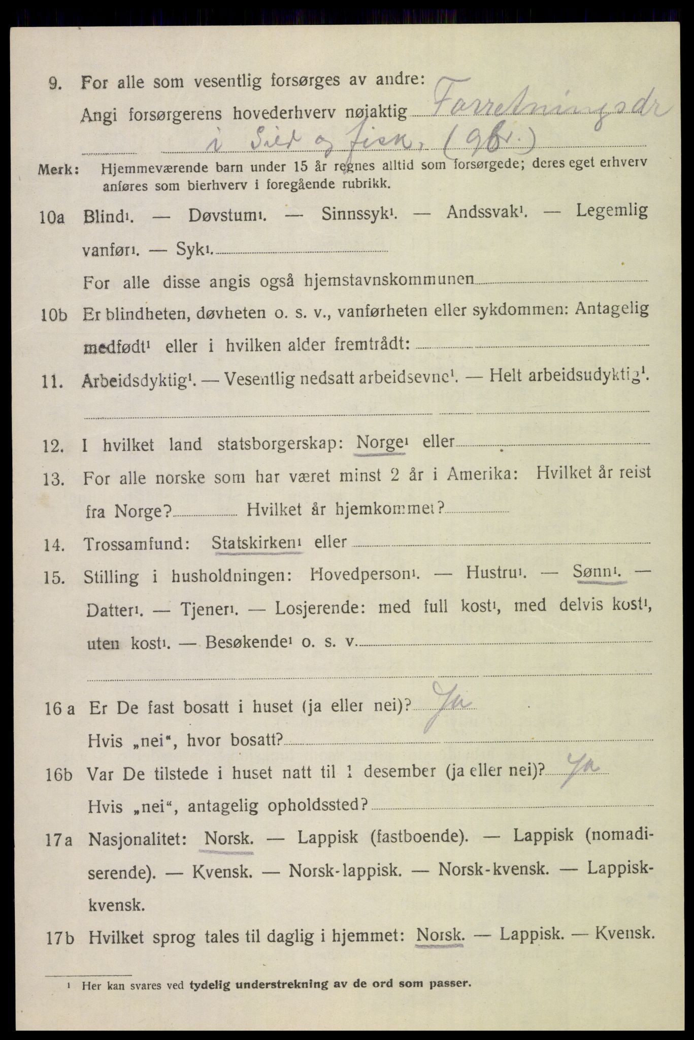 SAT, 1920 census for Bodin, 1920, p. 10859