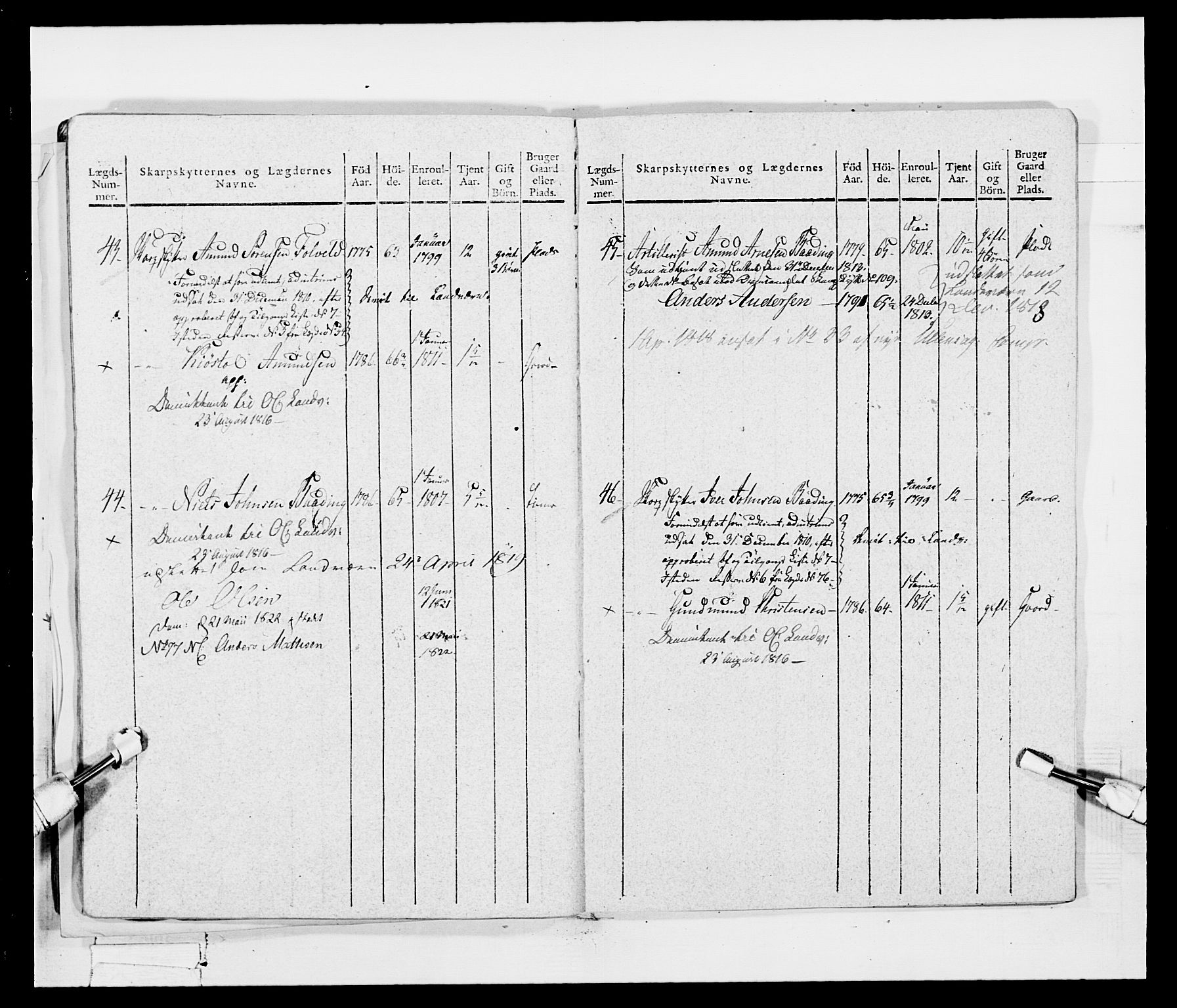 Generalitets- og kommissariatskollegiet, Det kongelige norske kommissariatskollegium, AV/RA-EA-5420/E/Eh/L0048: Akershusiske skarpskytterregiment, 1812, p. 335