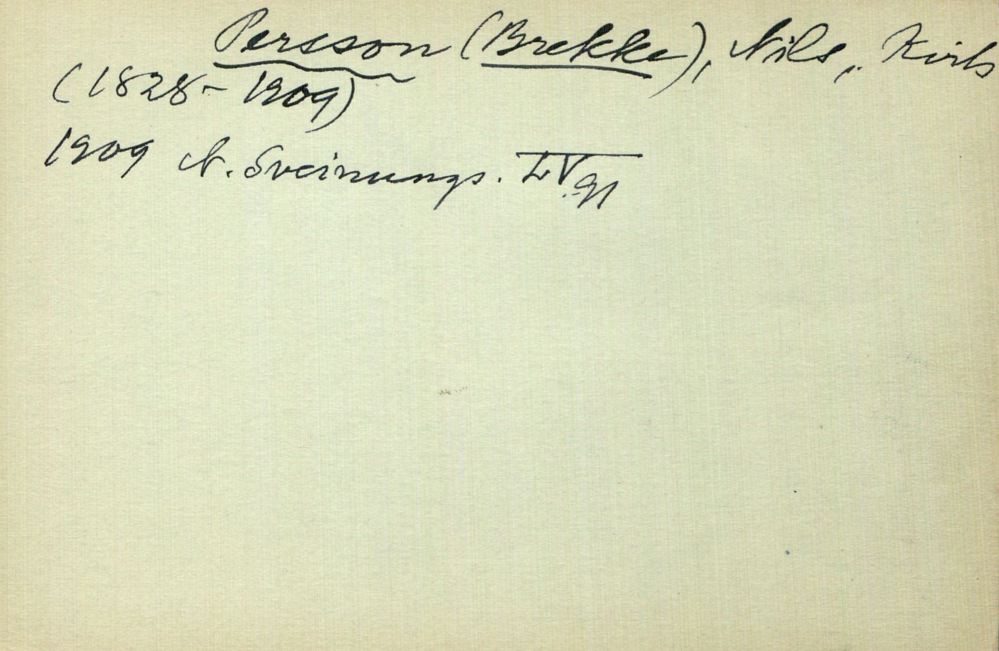Rikard Berge, TEMU/TGM-A-1003/I/L0016: Personregister- P, 1910-1950