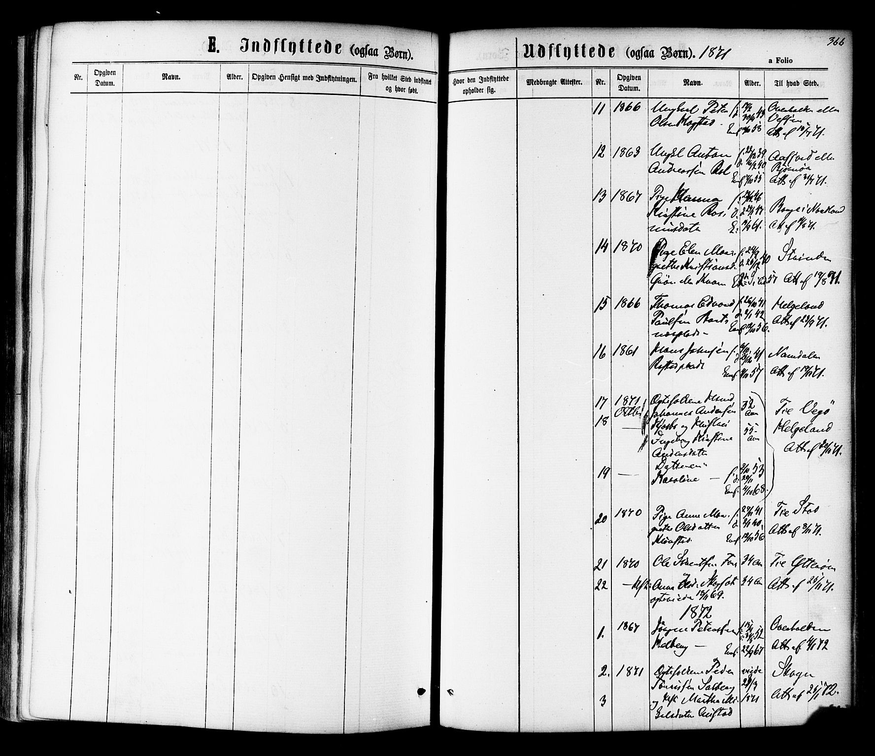 Ministerialprotokoller, klokkerbøker og fødselsregistre - Nord-Trøndelag, SAT/A-1458/730/L0284: Parish register (official) no. 730A09, 1866-1878, p. 366