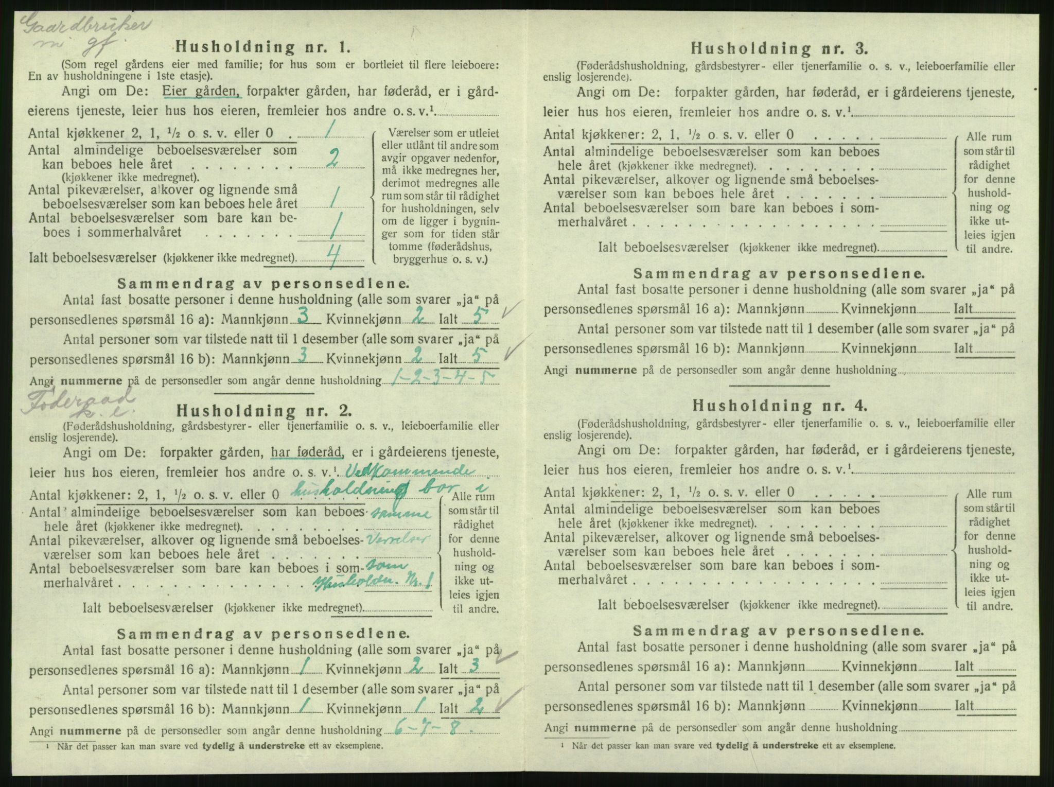 SAT, 1920 census for Velfjord, 1920, p. 528