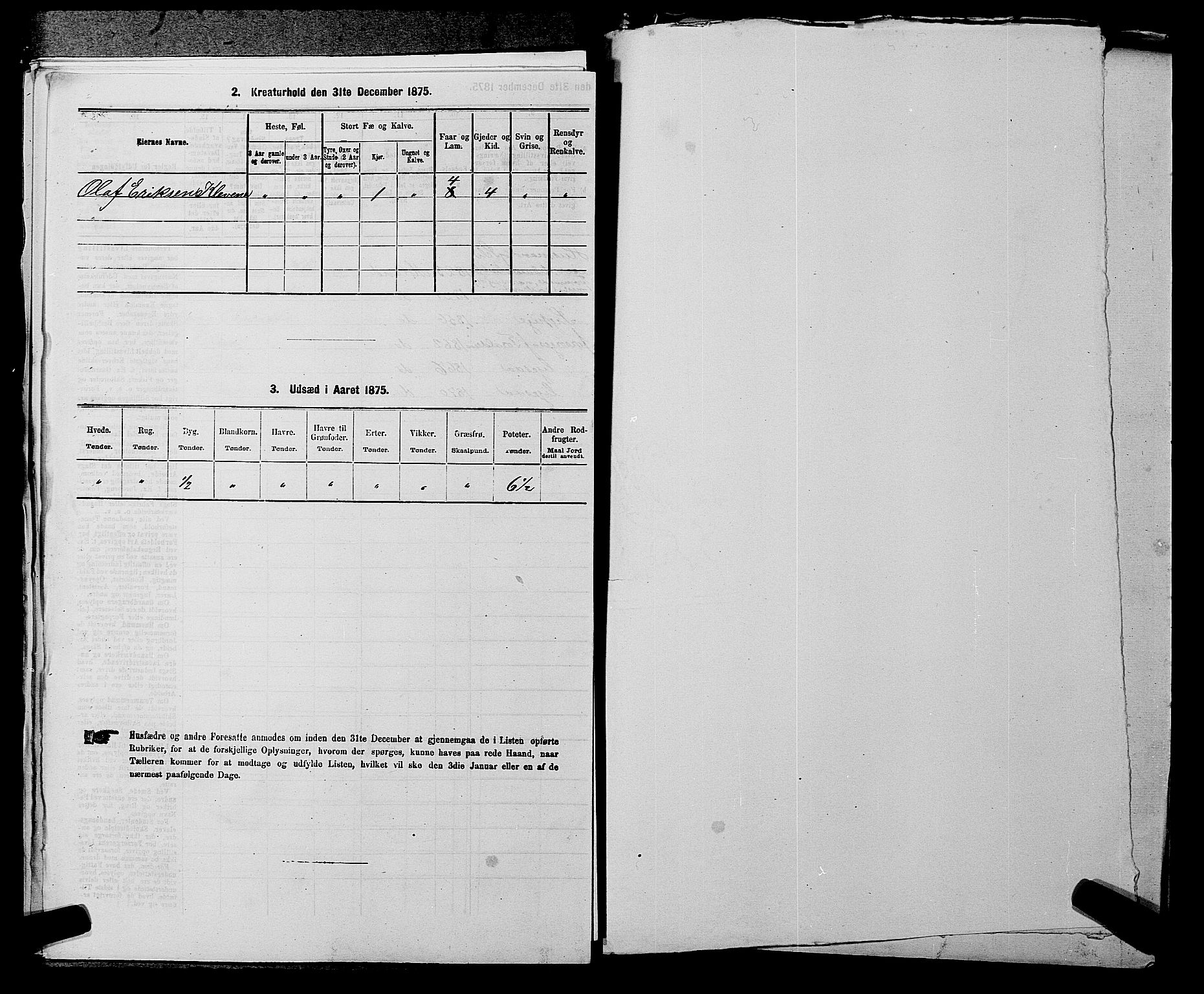 SAKO, 1875 census for 0831P Moland, 1875, p. 538