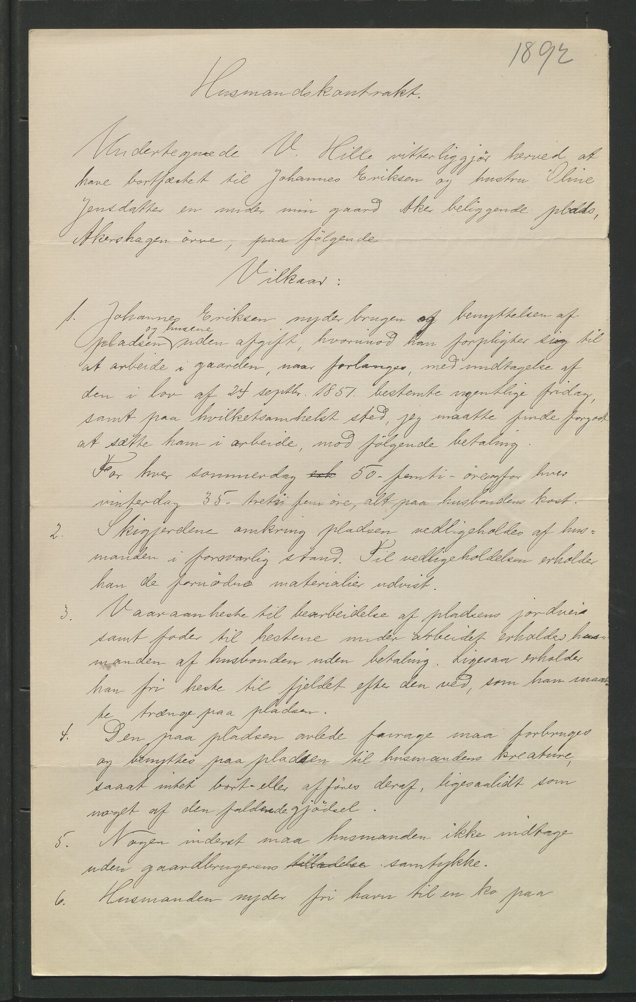 Åker i Vang, Hedmark, og familien Todderud, AV/SAH-ARK-010/F/Fa/L0002: Eiendomsdokumenter, 1739-1916, p. 207