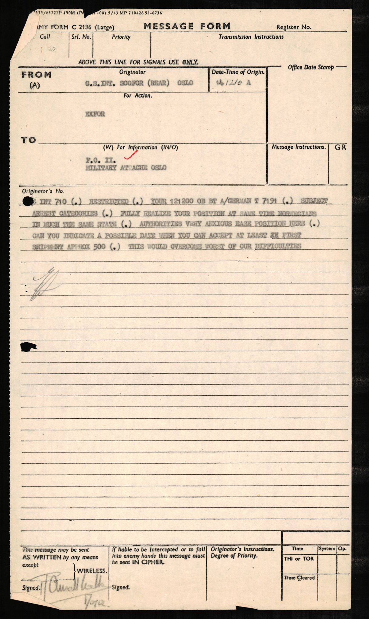 Forsvaret, Forsvarets overkommando II, AV/RA-RAFA-3915/D/Db/L0002: CI Questionaires. Tyske okkupasjonsstyrker i Norge. Tyskere., 1945-1946, p. 452