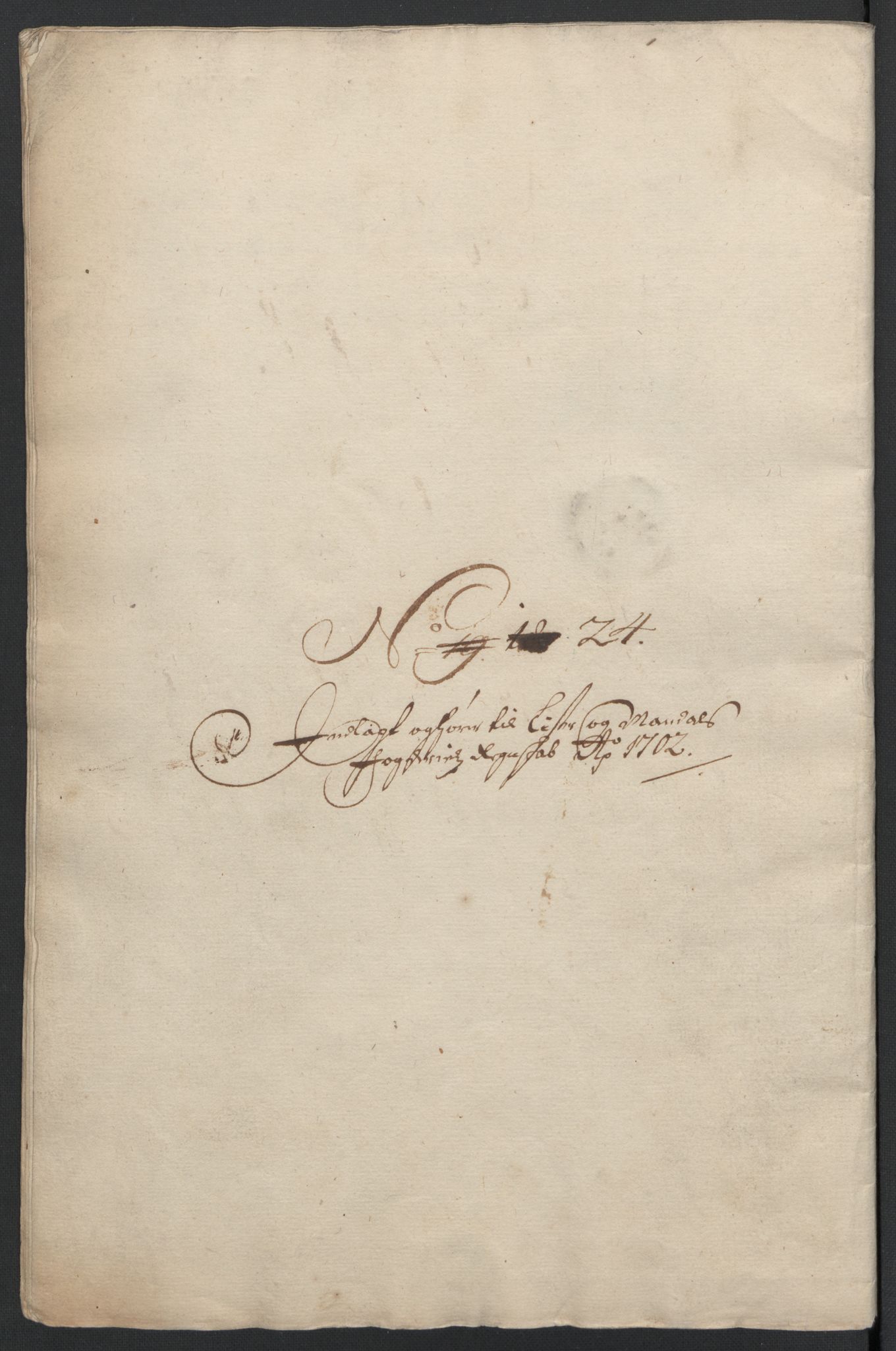 Rentekammeret inntil 1814, Reviderte regnskaper, Fogderegnskap, AV/RA-EA-4092/R43/L2549: Fogderegnskap Lista og Mandal, 1701-1702, p. 361