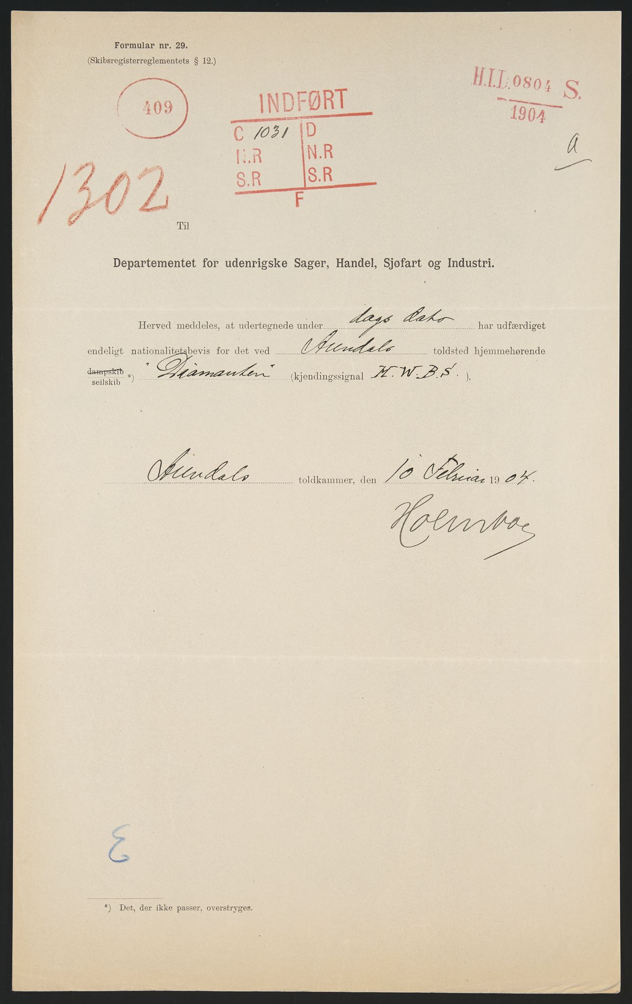 Sjøfartsdirektoratet med forløpere, skipsmapper slettede skip, AV/RA-S-4998/F/Fa/L0239: --, 1851-1931, p. 481