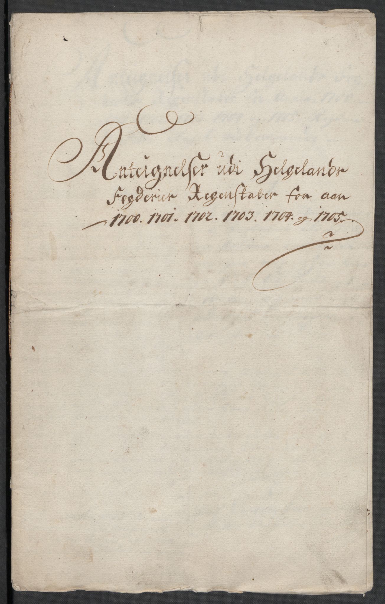 Rentekammeret inntil 1814, Reviderte regnskaper, Fogderegnskap, AV/RA-EA-4092/R65/L4508: Fogderegnskap Helgeland, 1702-1705, p. 503