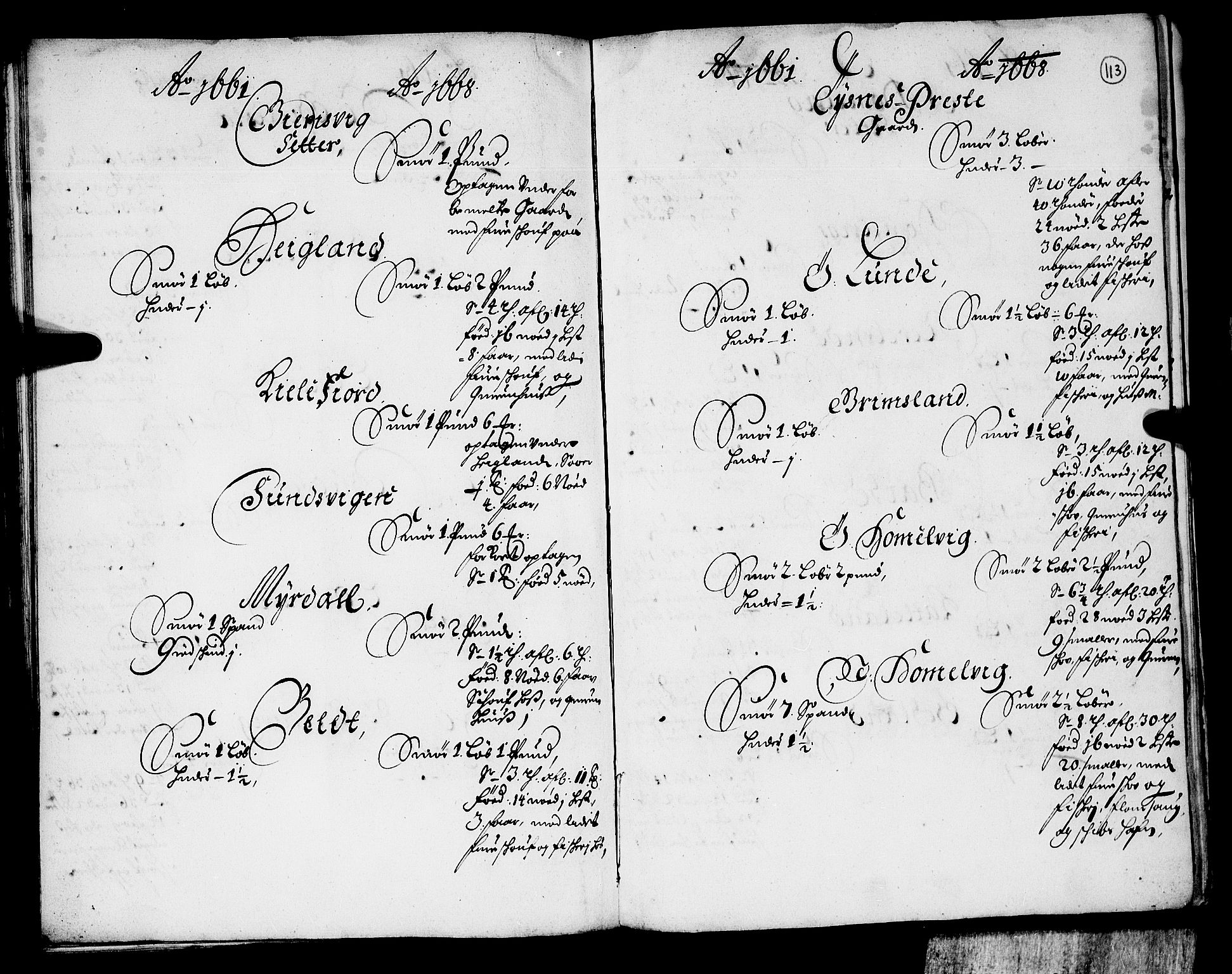 Rentekammeret inntil 1814, Realistisk ordnet avdeling, AV/RA-EA-4070/N/Nb/Nba/L0036: Sunnhordland fogderi, 1661-1667, p. 112b-113a