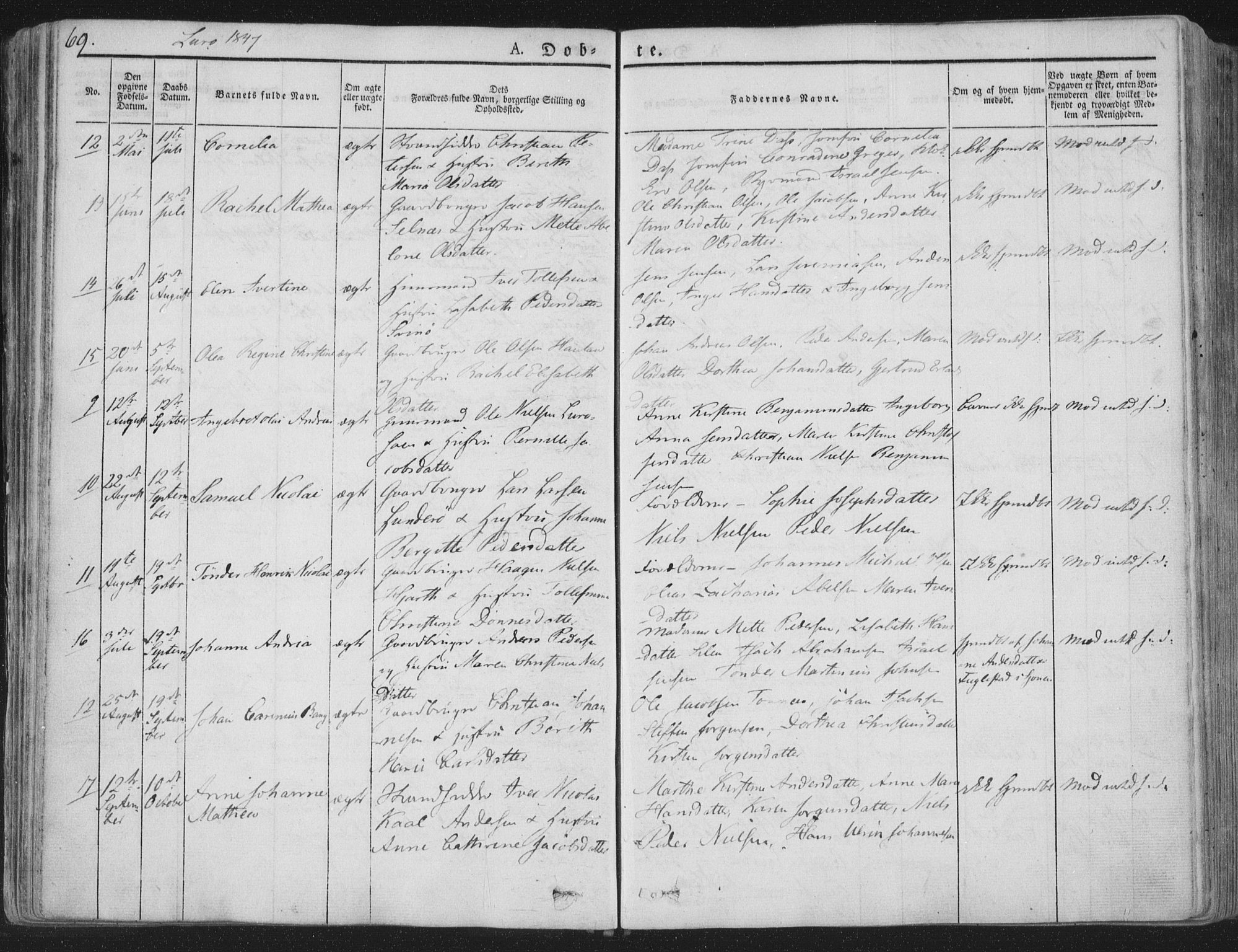 Ministerialprotokoller, klokkerbøker og fødselsregistre - Nordland, SAT/A-1459/839/L0565: Parish register (official) no. 839A02, 1825-1862, p. 69