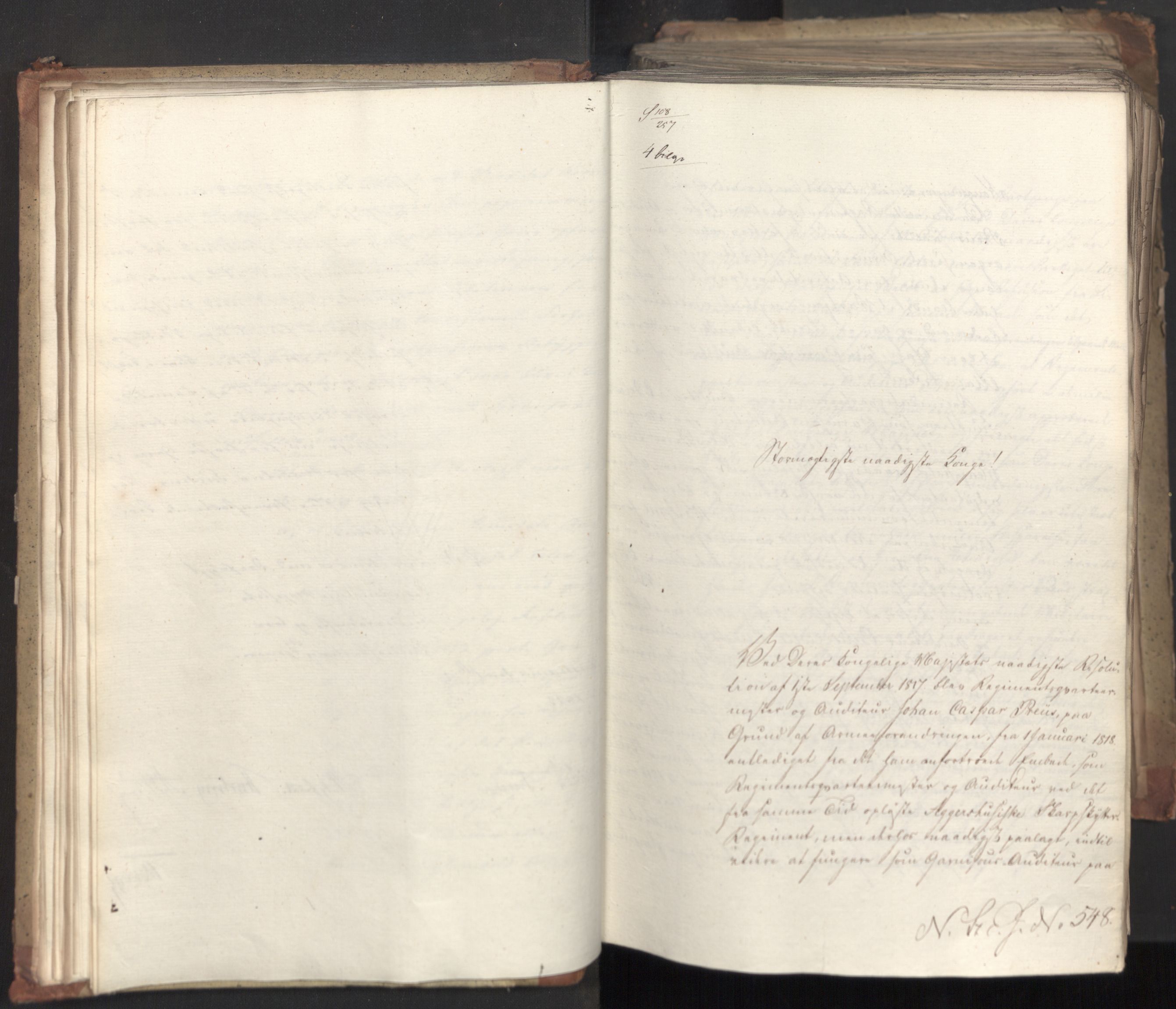Statsrådsavdelingen i Stockholm, AV/RA-S-1003/D/Da/L0035: Regjeringsinnstillinger nr. 541-840, 1823, p. 22