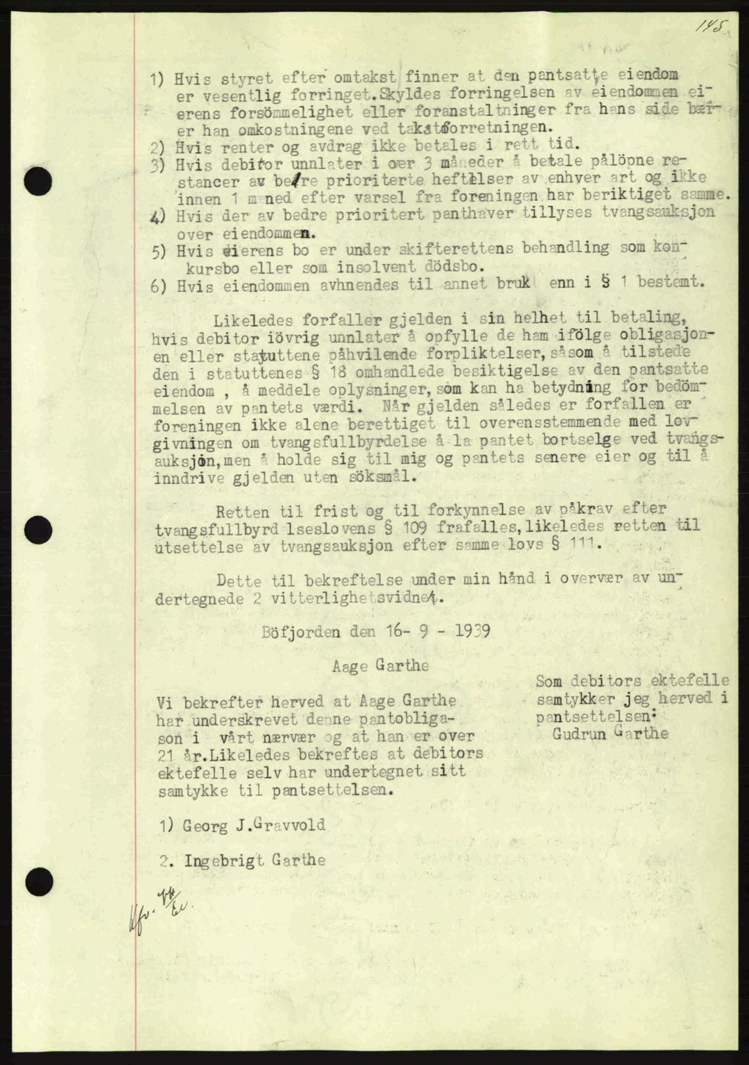 Nordmøre sorenskriveri, AV/SAT-A-4132/1/2/2Ca: Mortgage book no. B86, 1939-1940, Diary no: : 2866/1939