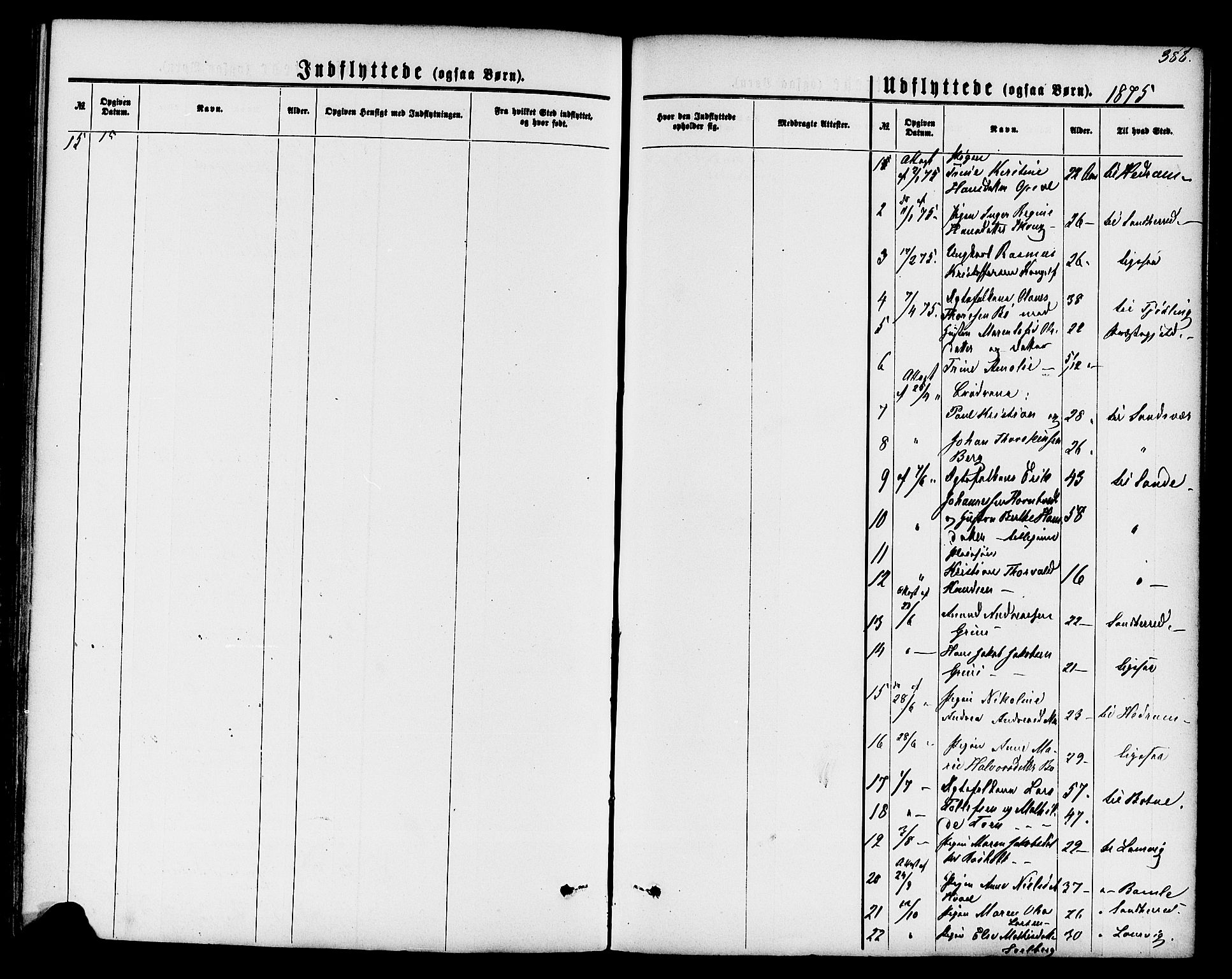 Lardal kirkebøker, AV/SAKO-A-350/F/Fa/L0007: Parish register (official) no. I 7, 1861-1880, p. 388