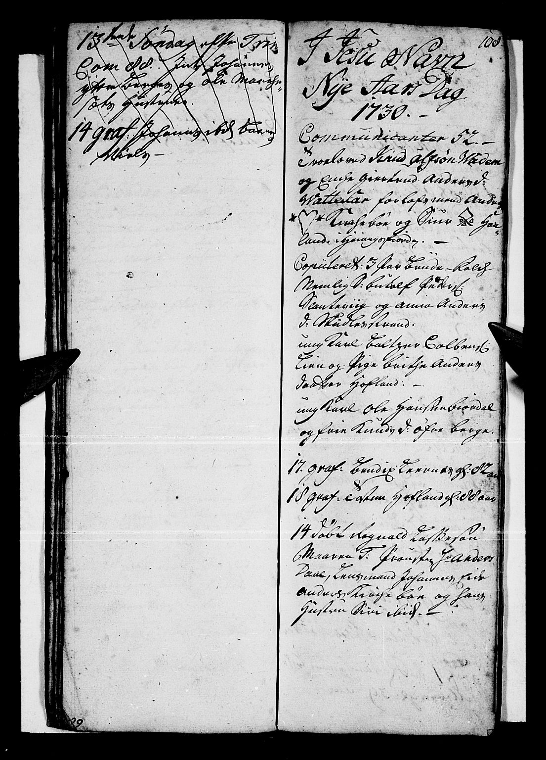 Vik sokneprestembete, SAB/A-81501: Parish register (official) no. A 1 /3, 1727-1740, p. 108