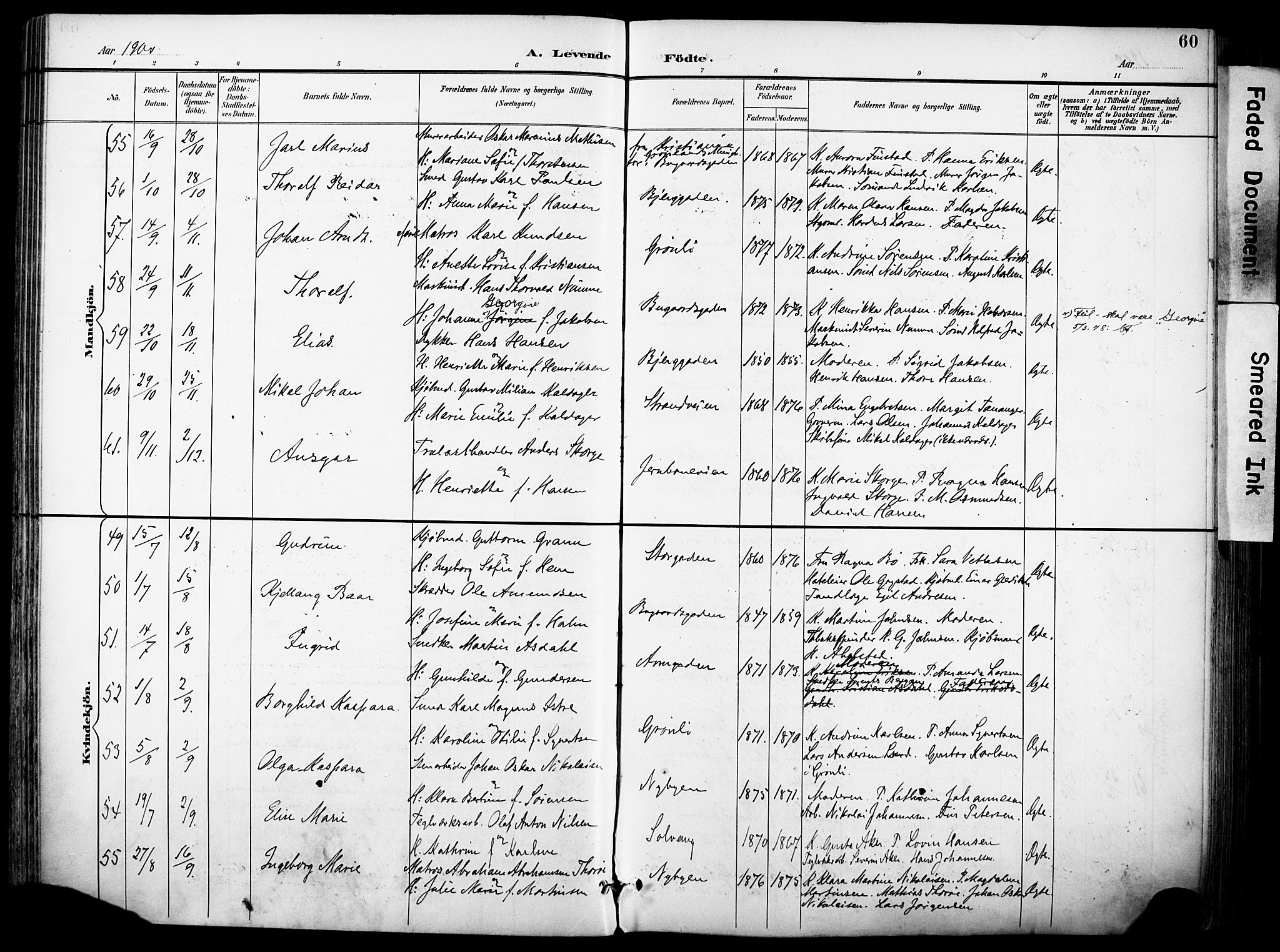 Sandefjord kirkebøker, AV/SAKO-A-315/F/Fa/L0004: Parish register (official) no. 4, 1894-1905, p. 60