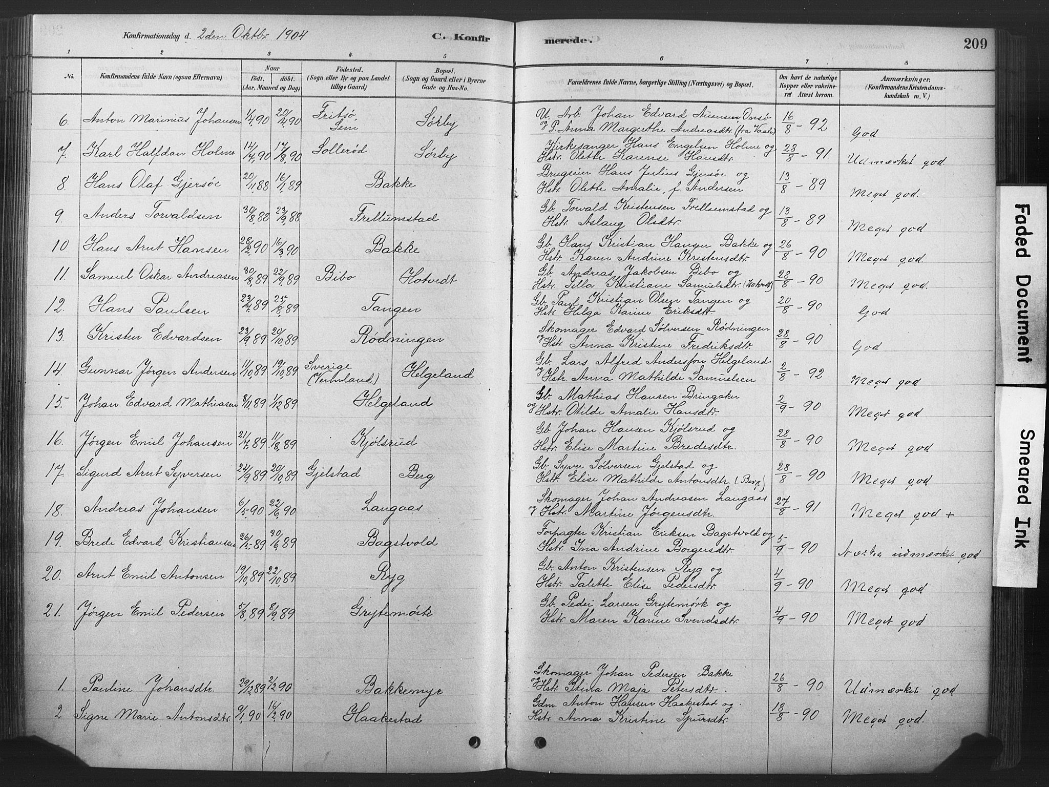 Våle kirkebøker, SAKO/A-334/F/Fa/L0011: Parish register (official) no. I 11, 1878-1906, p. 209
