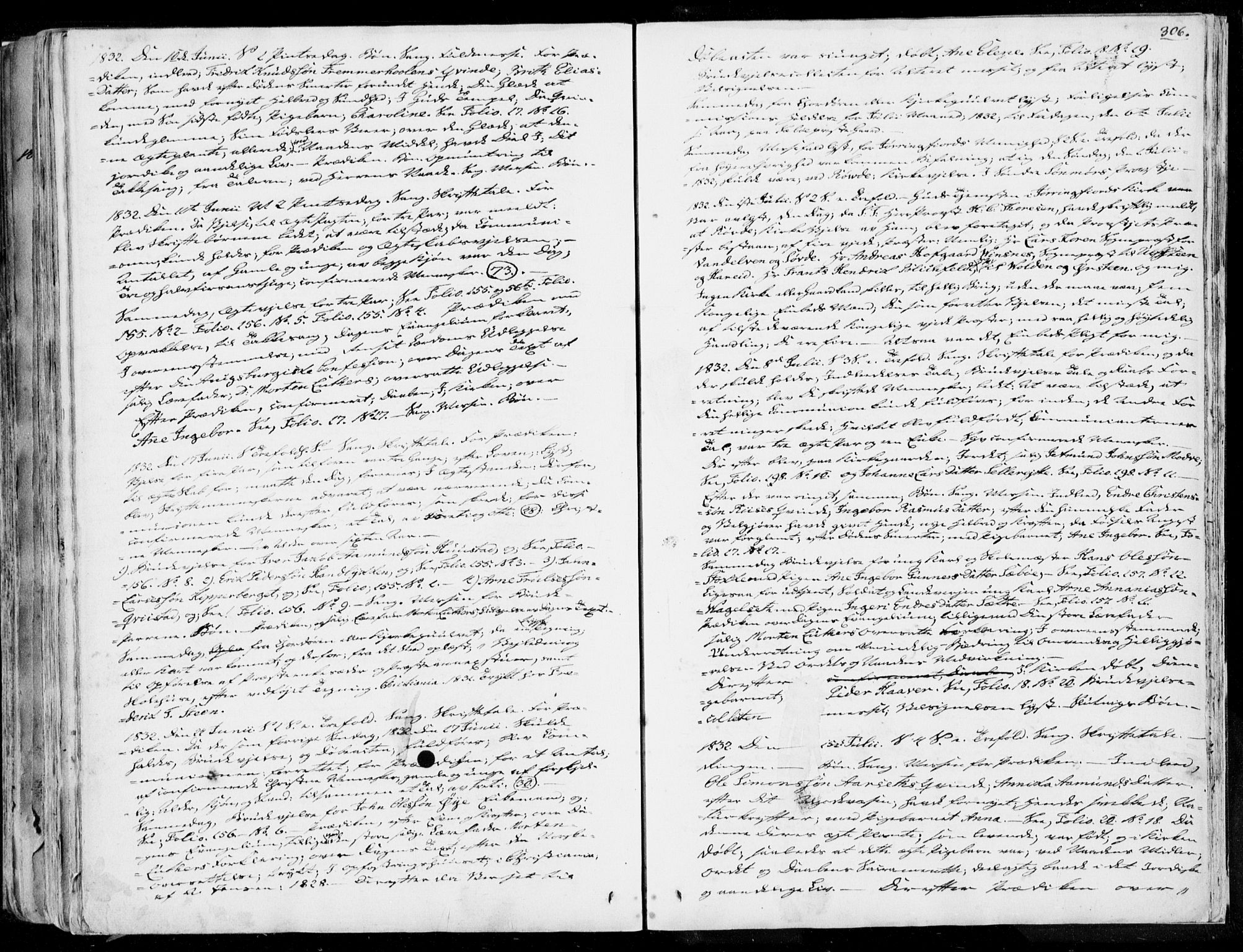 Ministerialprotokoller, klokkerbøker og fødselsregistre - Møre og Romsdal, AV/SAT-A-1454/515/L0208: Parish register (official) no. 515A04, 1830-1846, p. 306