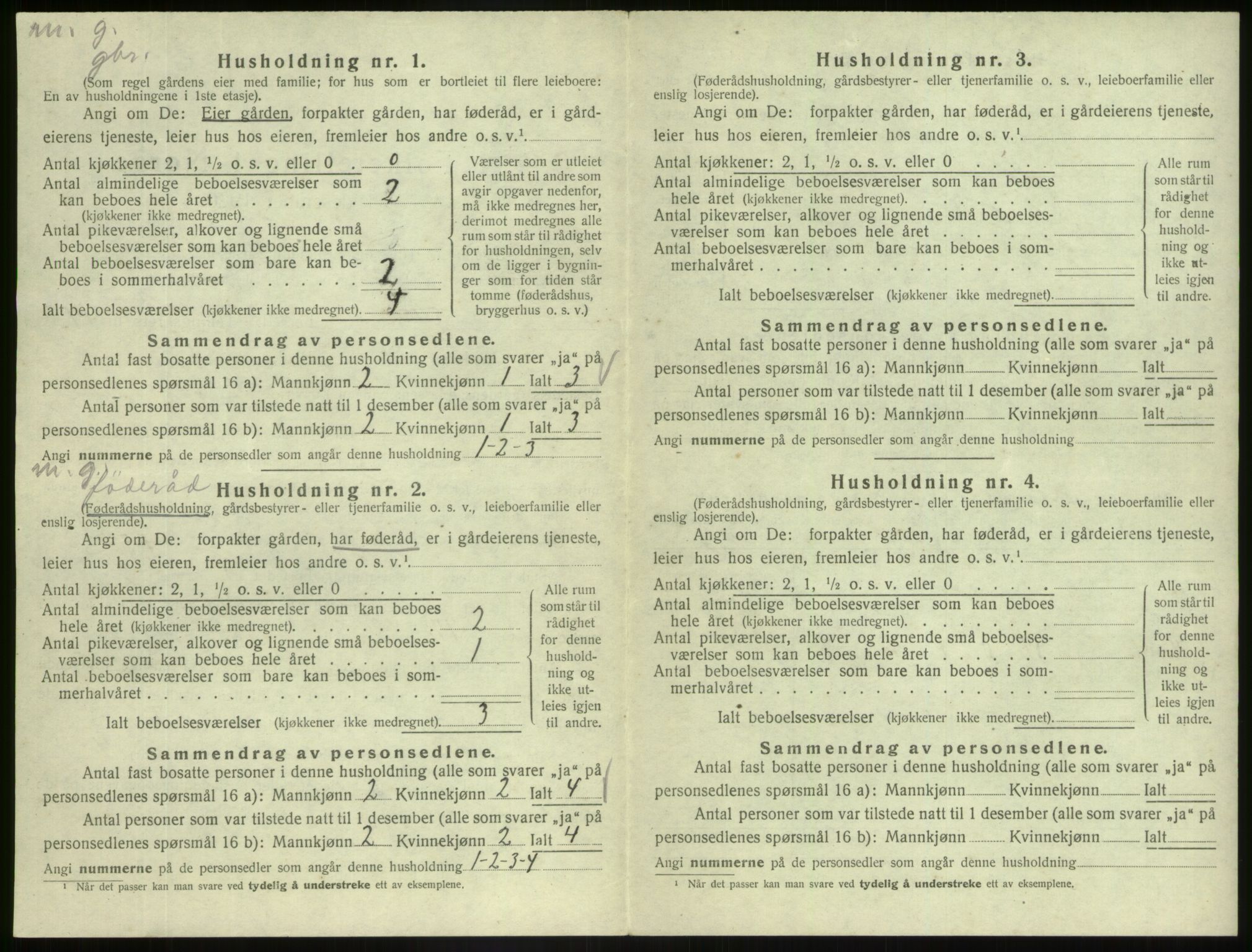 SAB, 1920 census for Askvoll, 1920, p. 725