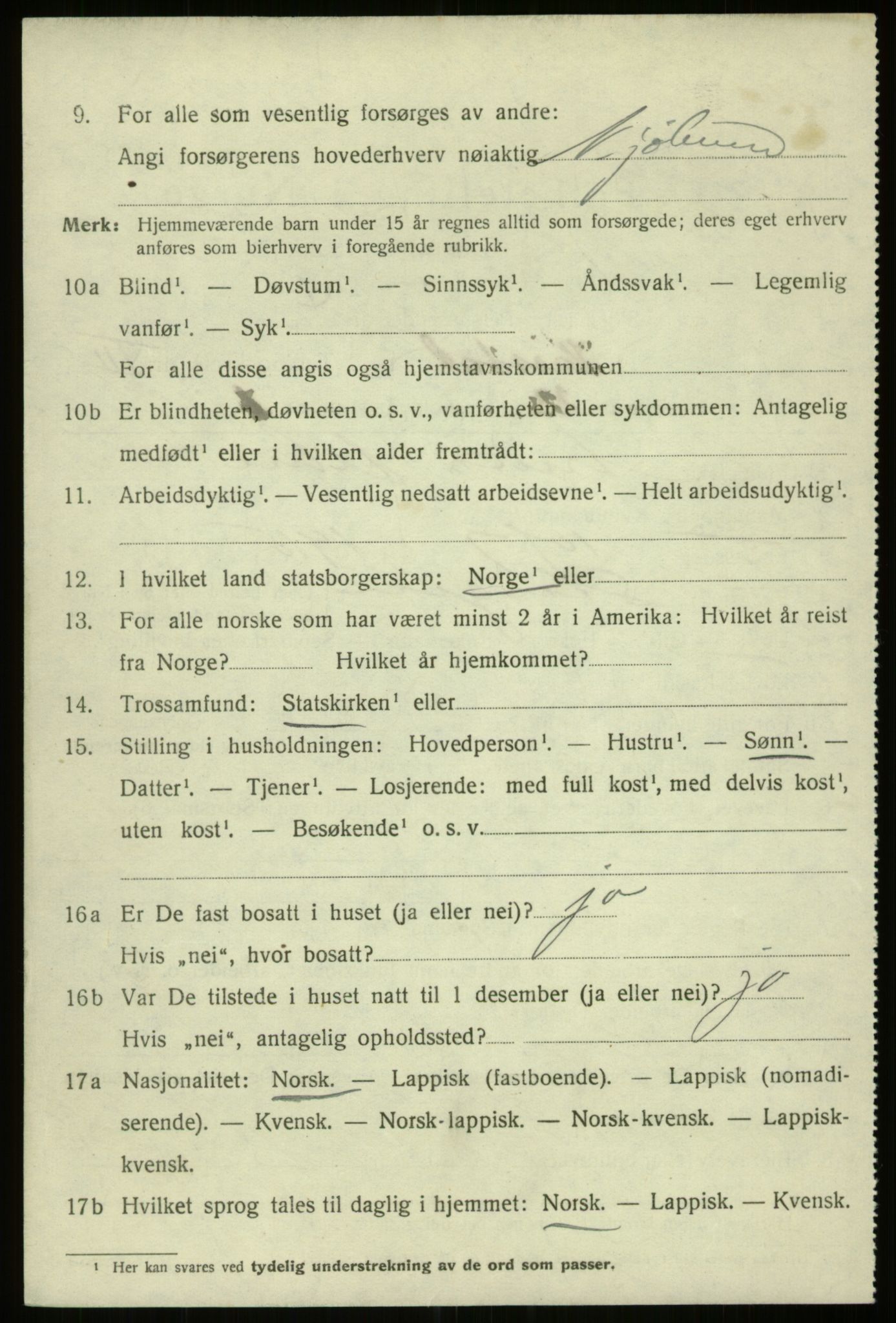 SATØ, 1920 census for Harstad, 1920, p. 8973