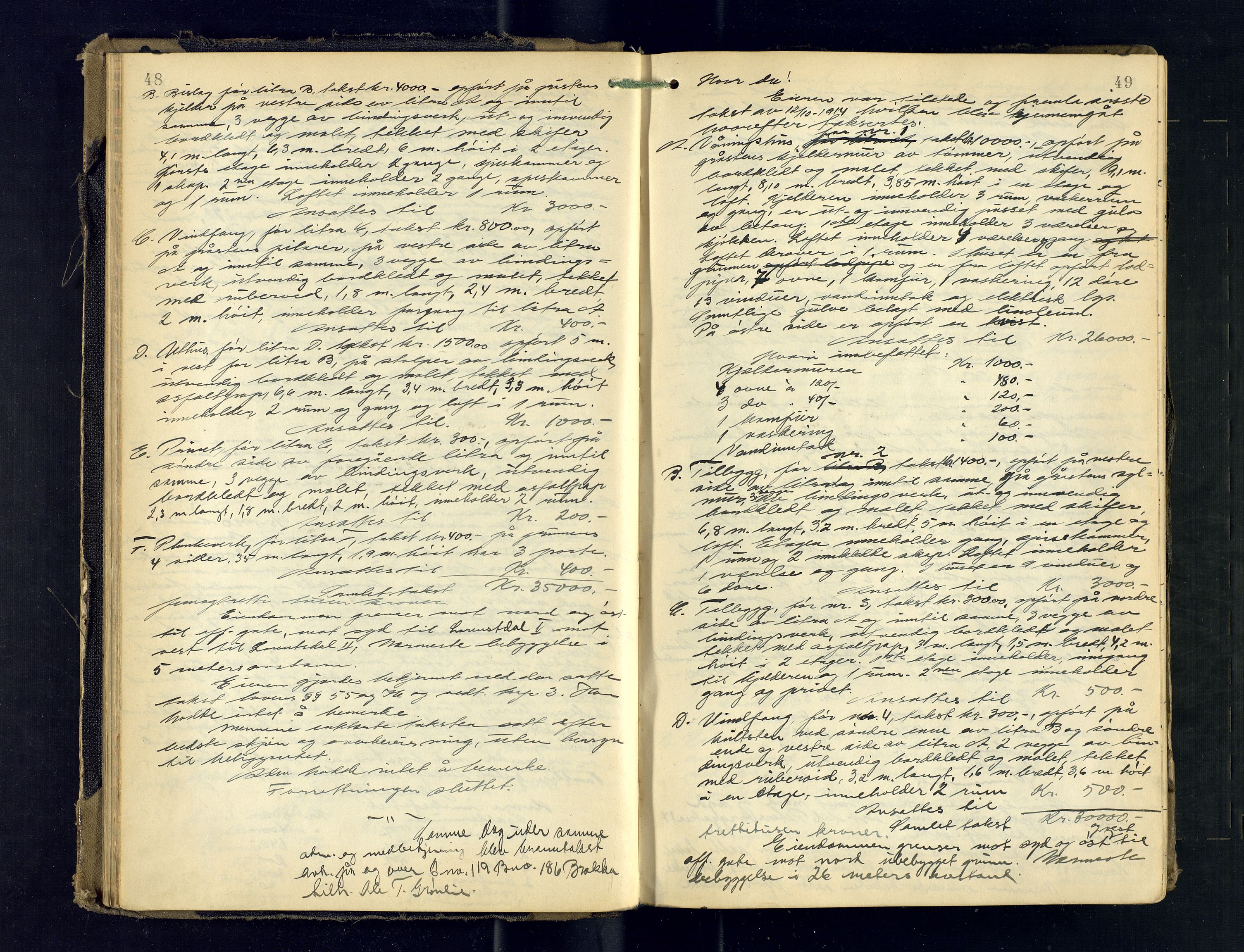 Tromsø byfogd/byrett, AV/SATØ-SATØ-0063/1/Oc/Ocb/Ocba/L0008: Branntakstprotokoll, 1924-1930, p. 48-49