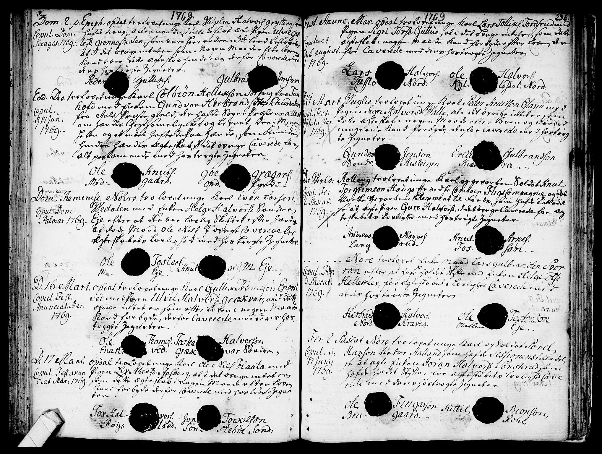 Rollag kirkebøker, SAKO/A-240/F/Fa/L0003: Parish register (official) no. I 3, 1743-1778, p. 236