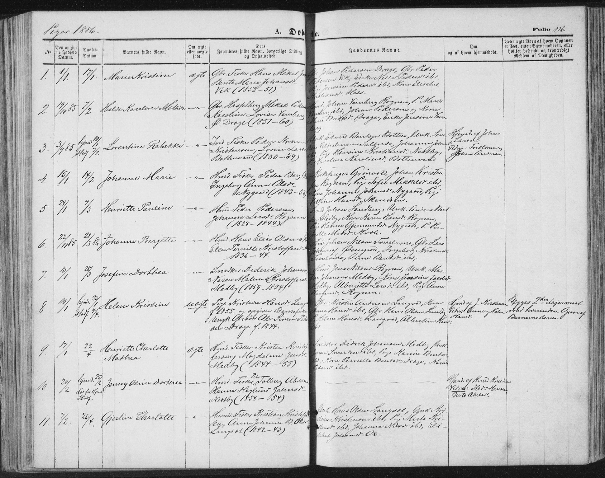 Ministerialprotokoller, klokkerbøker og fødselsregistre - Nordland, SAT/A-1459/847/L0668: Parish register (official) no. 847A08, 1872-1886, p. 116