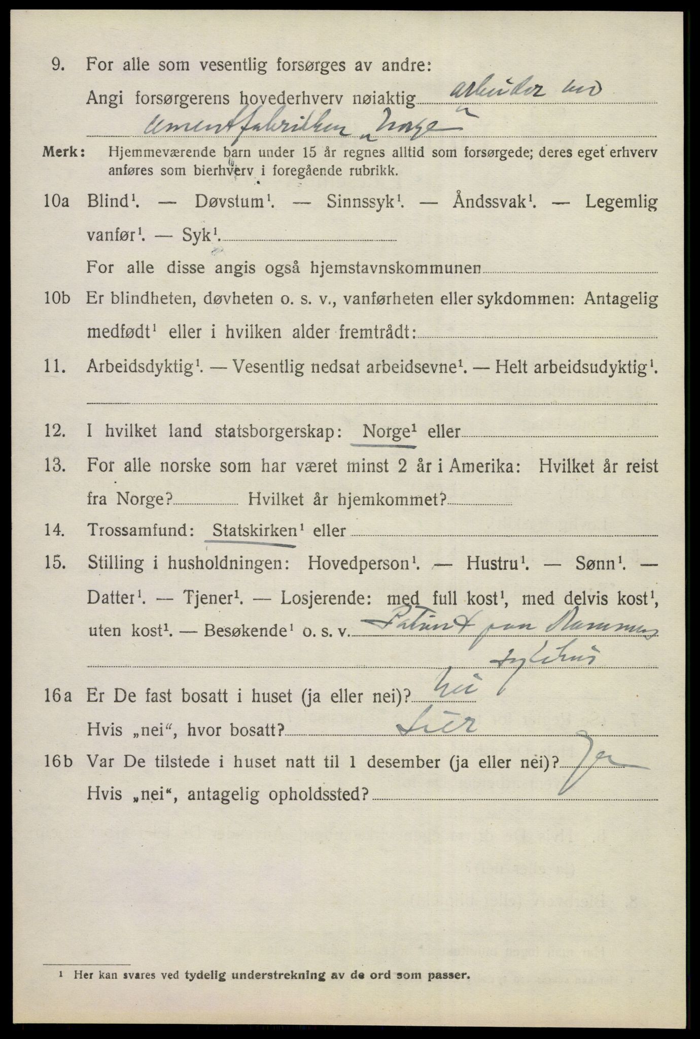 SAKO, 1920 census for Drammen, 1920, p. 31000