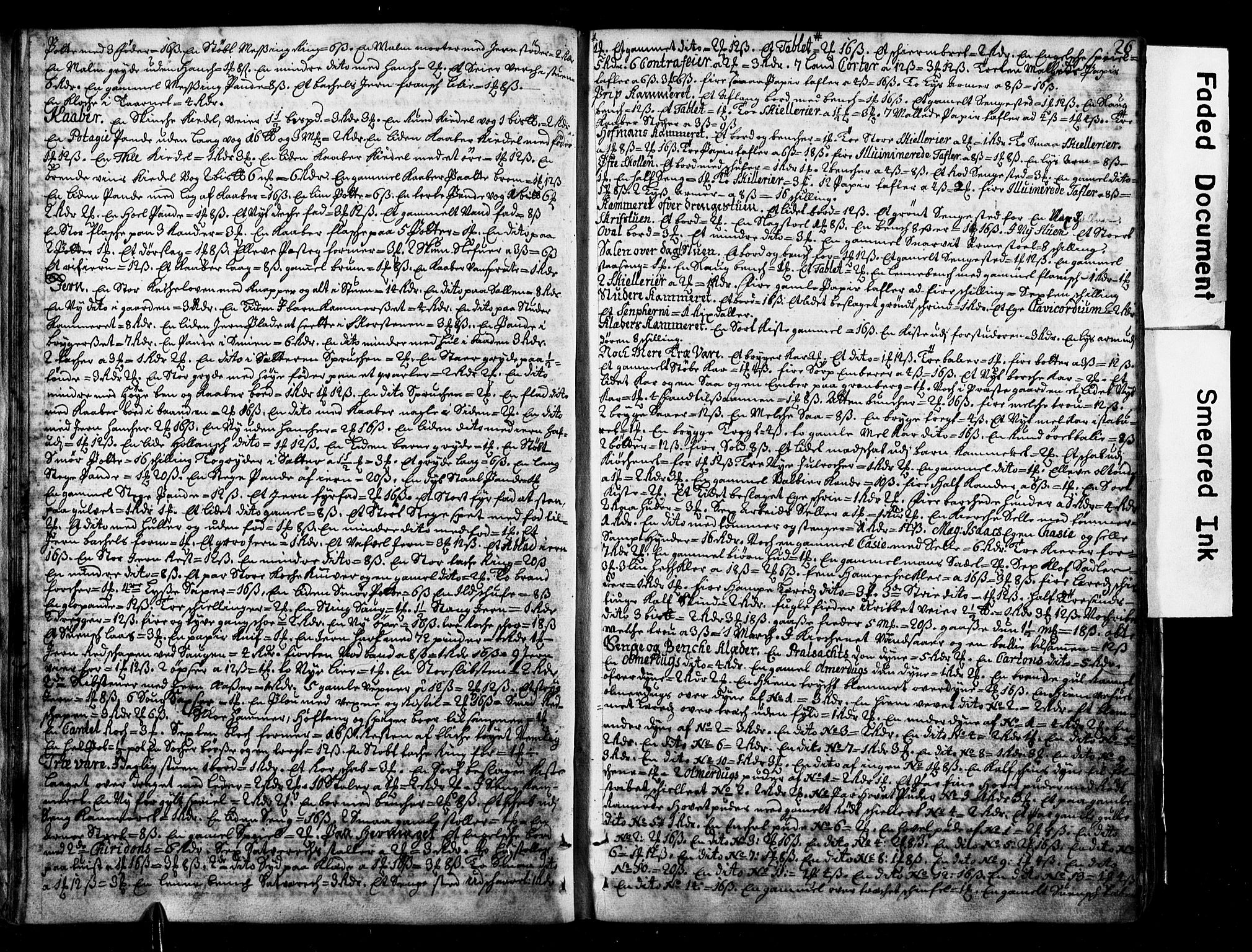 Østerdalens prosti, AV/SAH-PROST-028/G/Ga/L0001: Skifteprotokoll, geistlige skifter, 1696-1779, p. 25b-26a