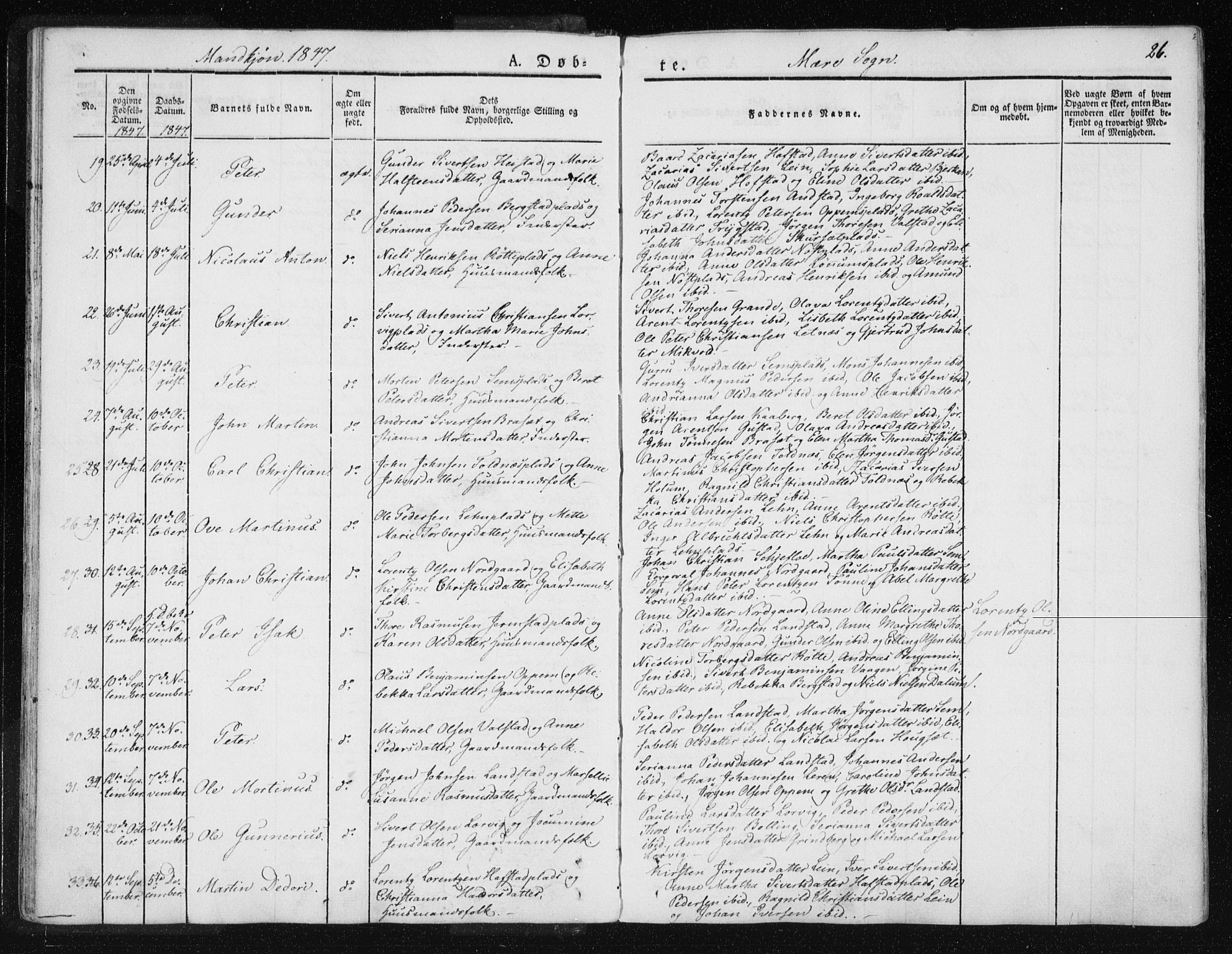 Ministerialprotokoller, klokkerbøker og fødselsregistre - Nord-Trøndelag, SAT/A-1458/735/L0339: Parish register (official) no. 735A06 /1, 1836-1848, p. 26