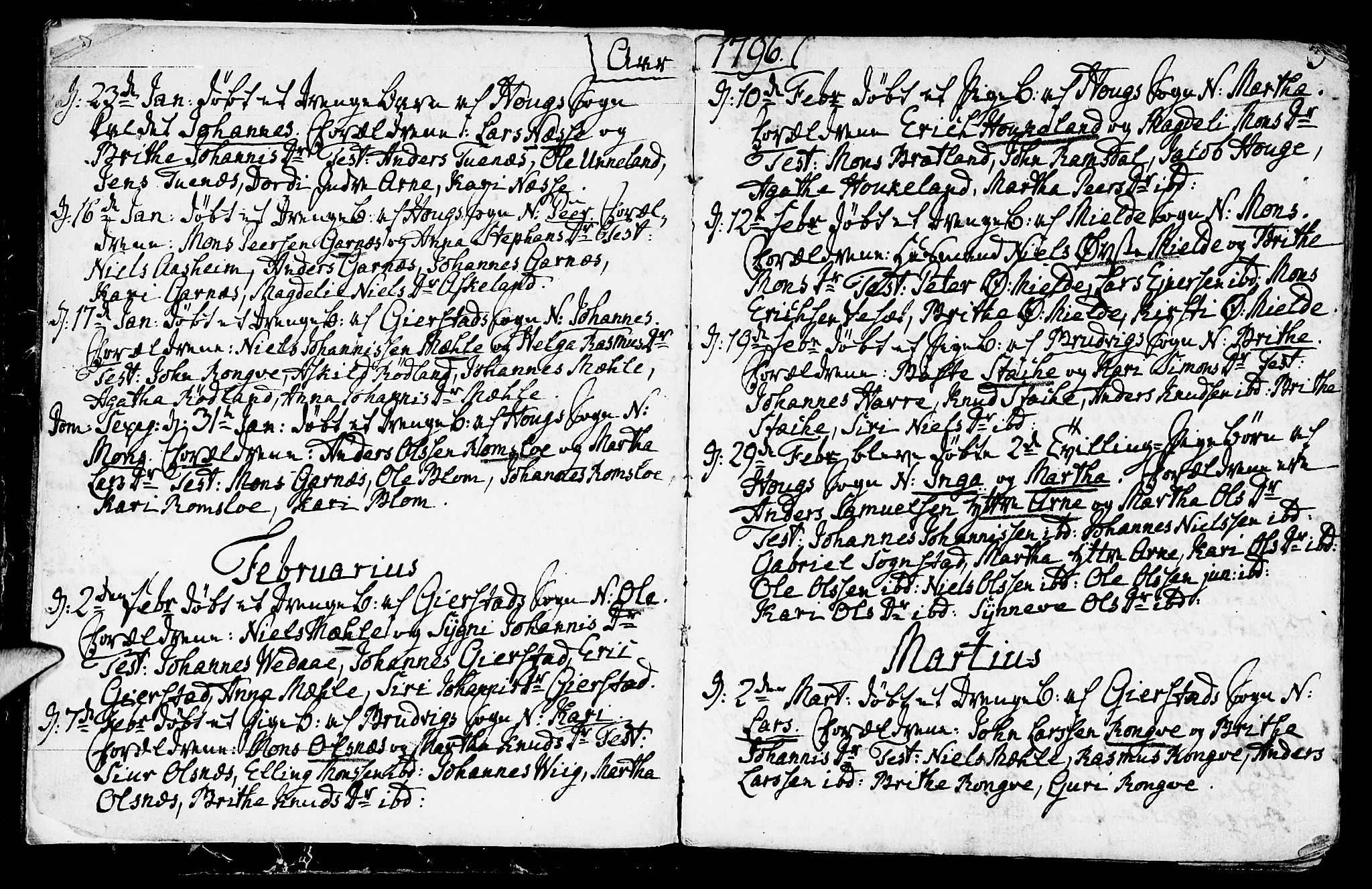 Haus sokneprestembete, AV/SAB-A-75601/H/Haa: Parish register (official) no. A 11, 1796-1816, p. 3