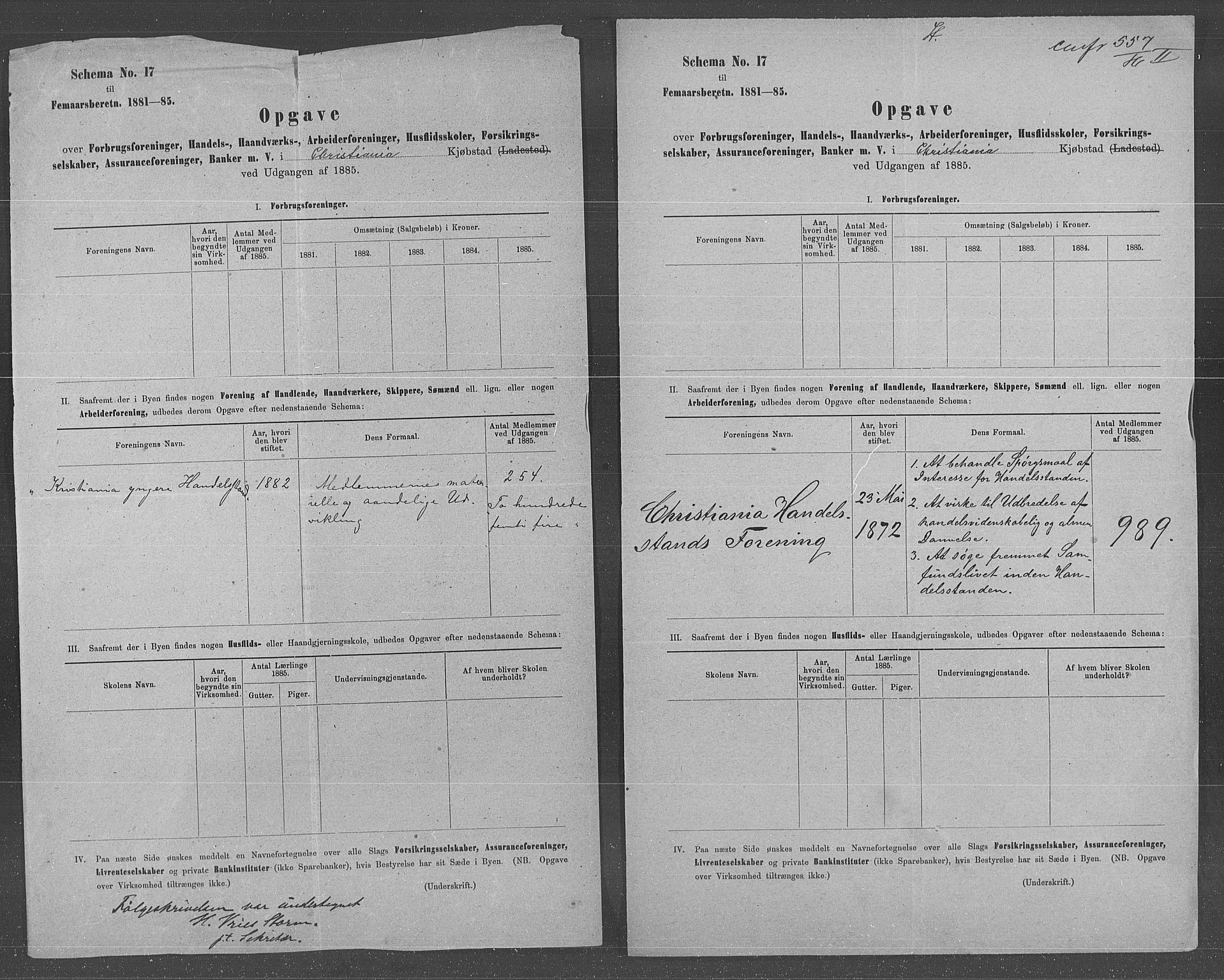 Statistisk sentralbyrå, Næringsøkonomiske emner, Generelt - Amtmennenes femårsberetninger, RA/S-2233/F/Fa/L0068: --, 1881-1885, p. 2