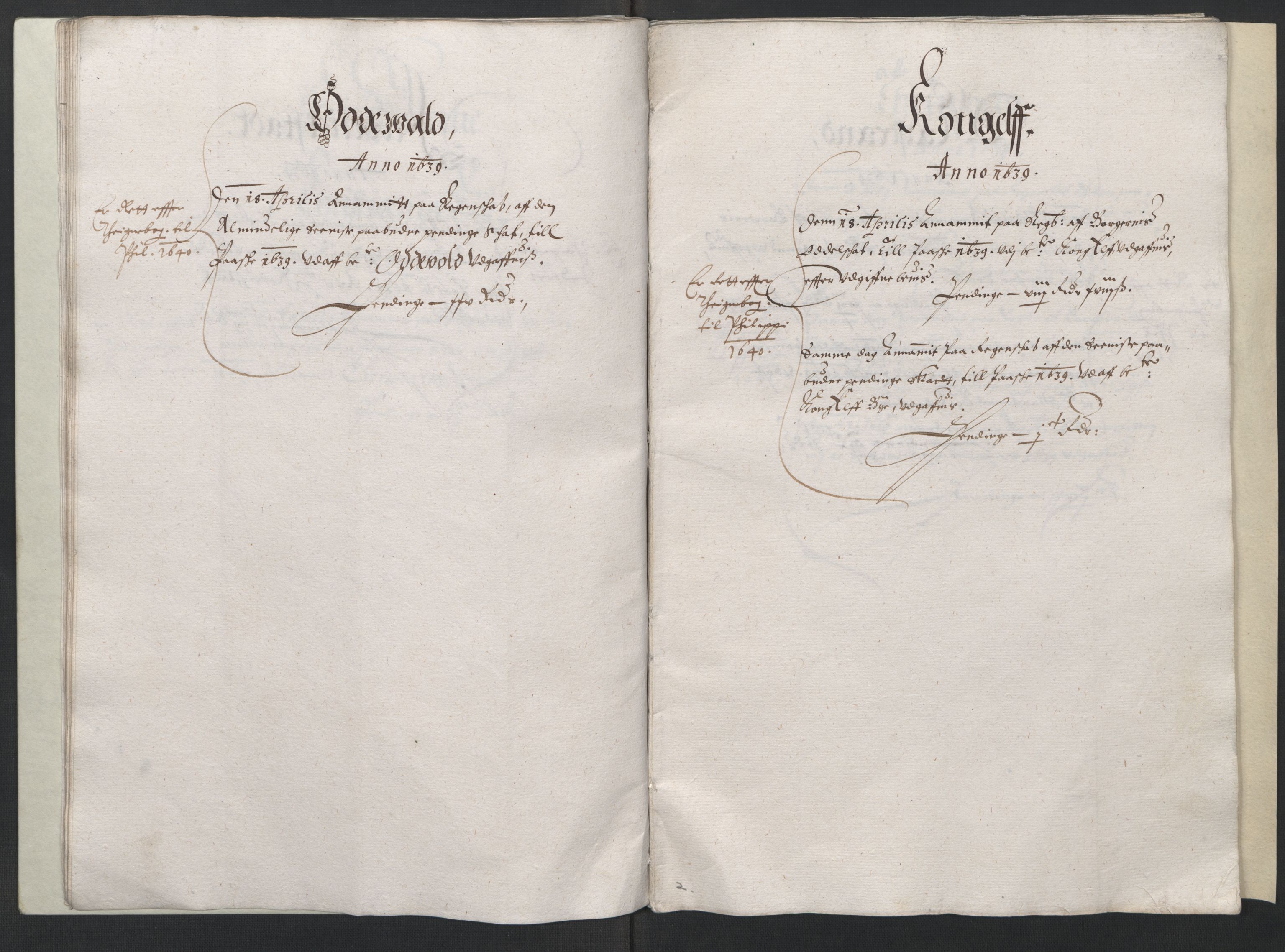 Rentekammeret inntil 1814, Reviderte regnskaper, Lensregnskaper, AV/RA-EA-5023/R/Rb/Rba/L0147: Akershus len, 1639-1640